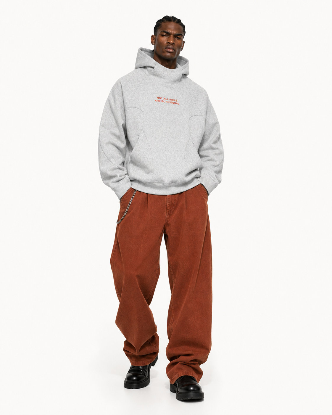 Doctrine Hoodie Flower Gray