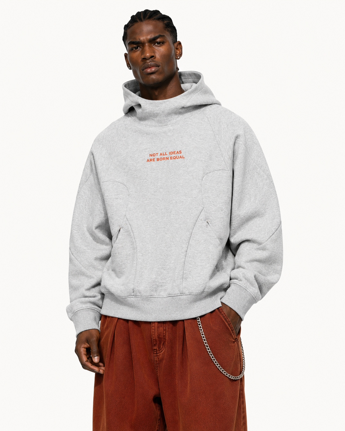 Doctrine Hoodie Flower Gray