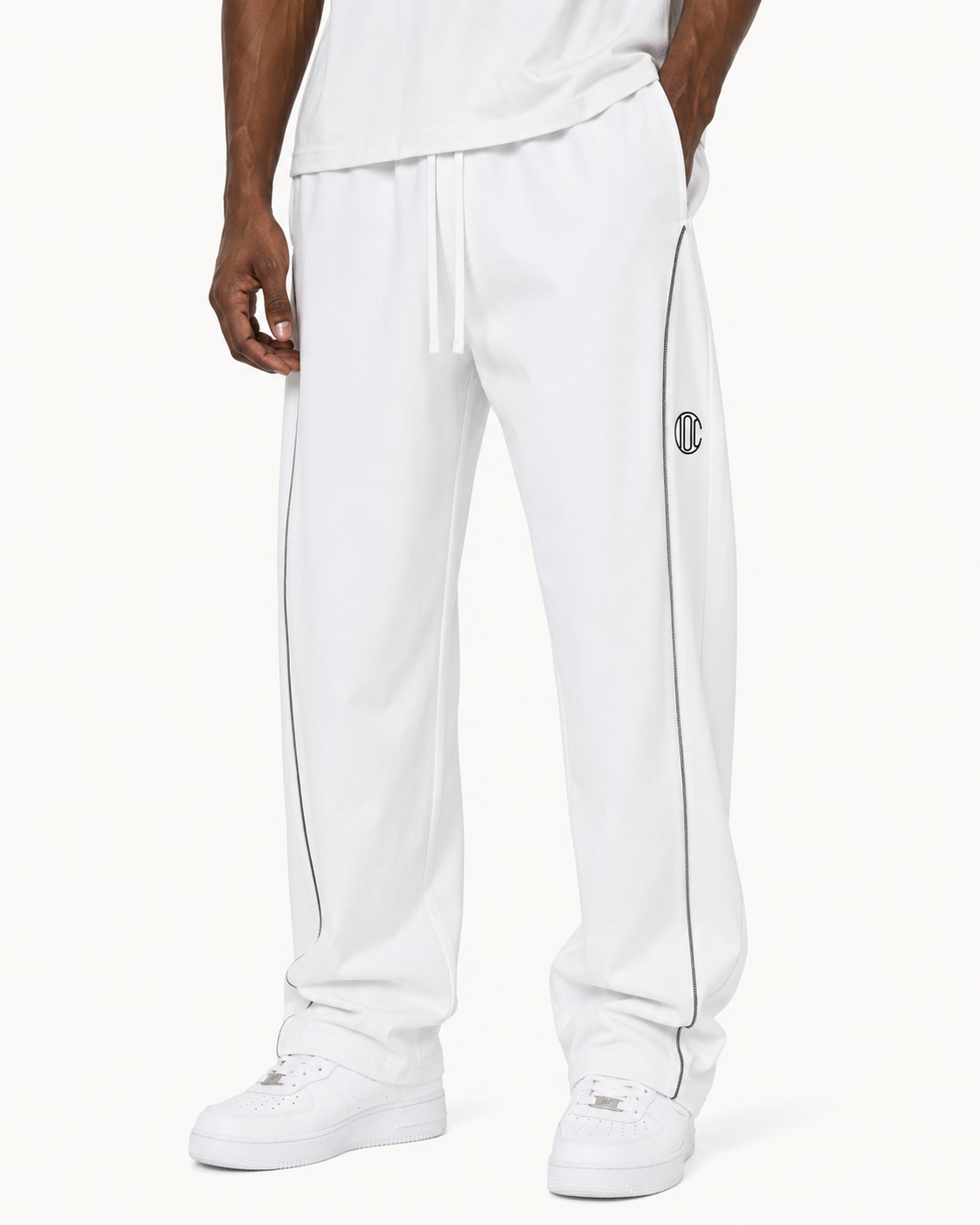Lined Sigil Sweatpants White