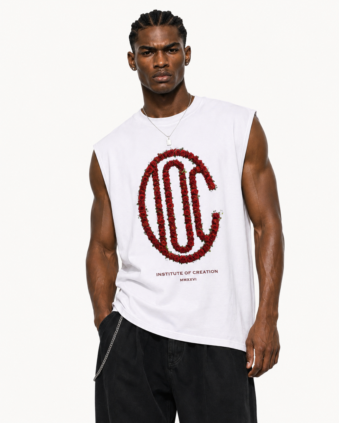 Bloom Tank Top White