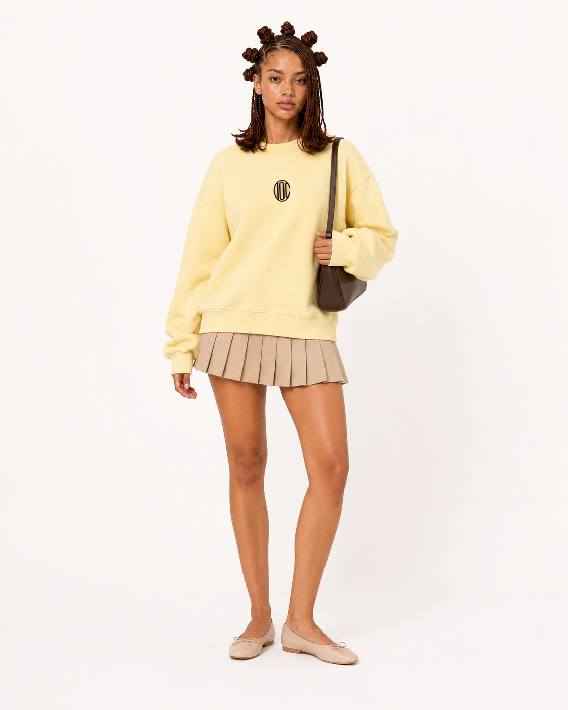 Emblem Sweatshirt Yellow