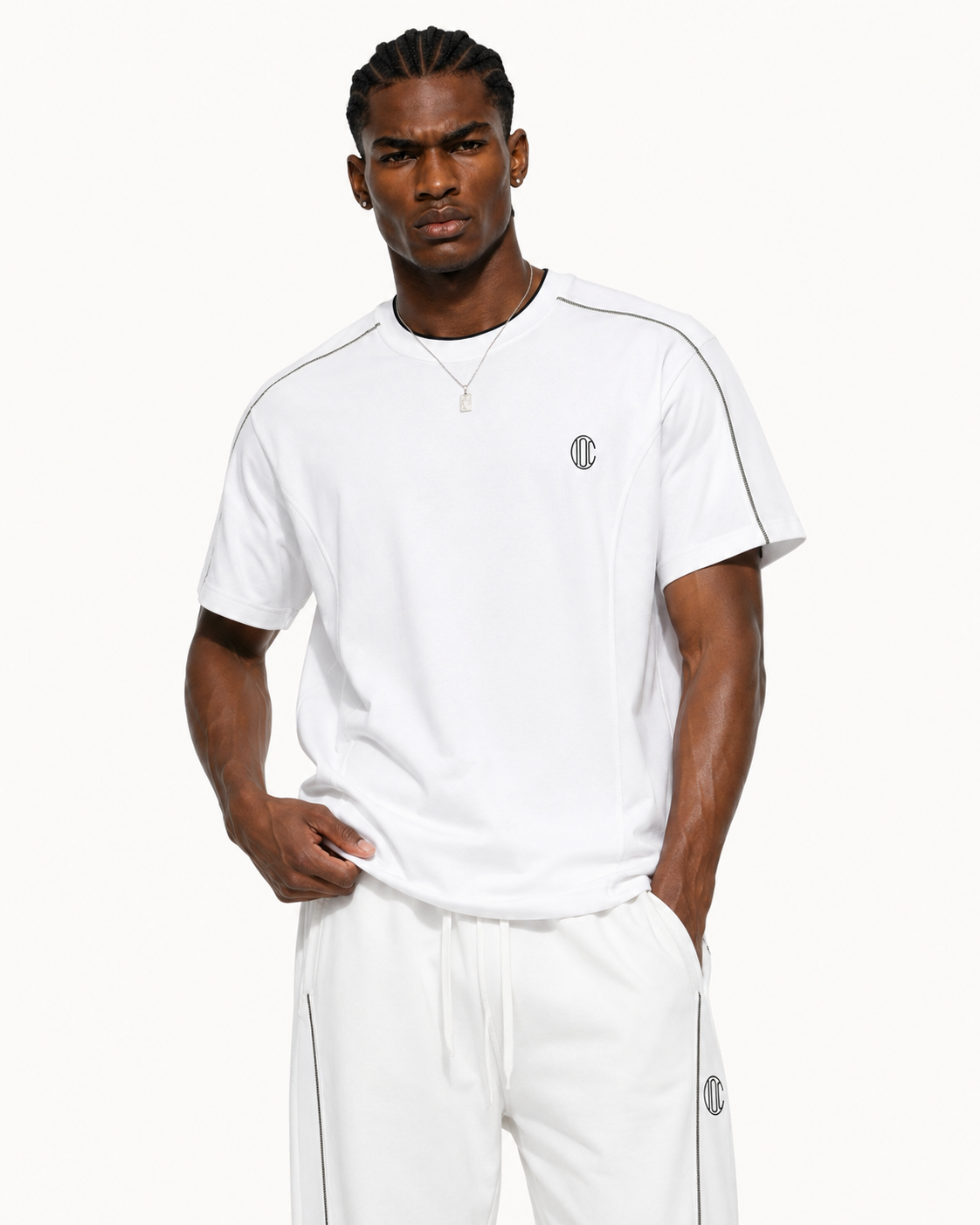 Lined Sigil T-Shirt White