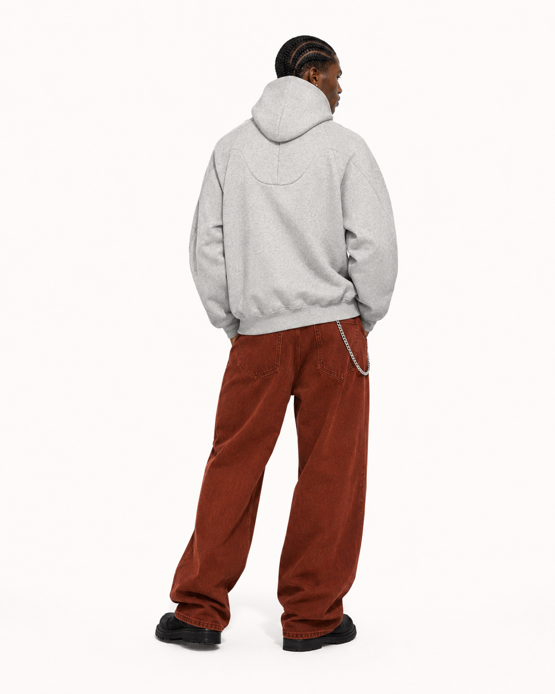 Doctrine Hoodie Flower Gray