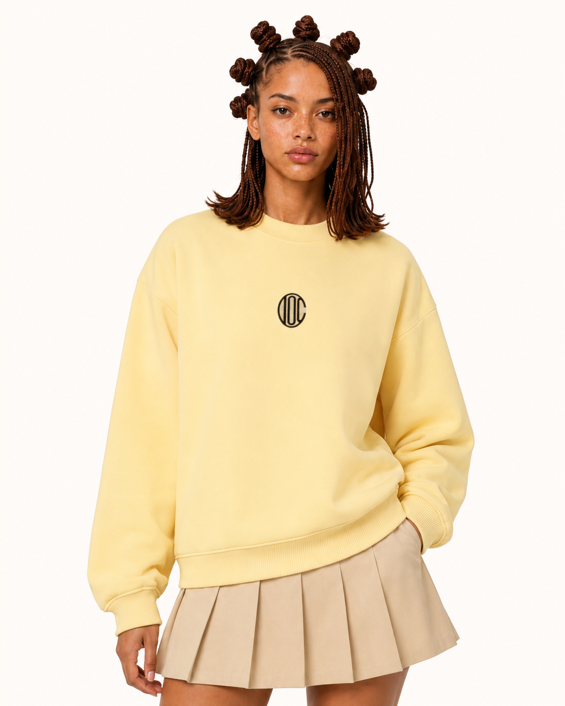 Emblem Sweatshirt Yellow