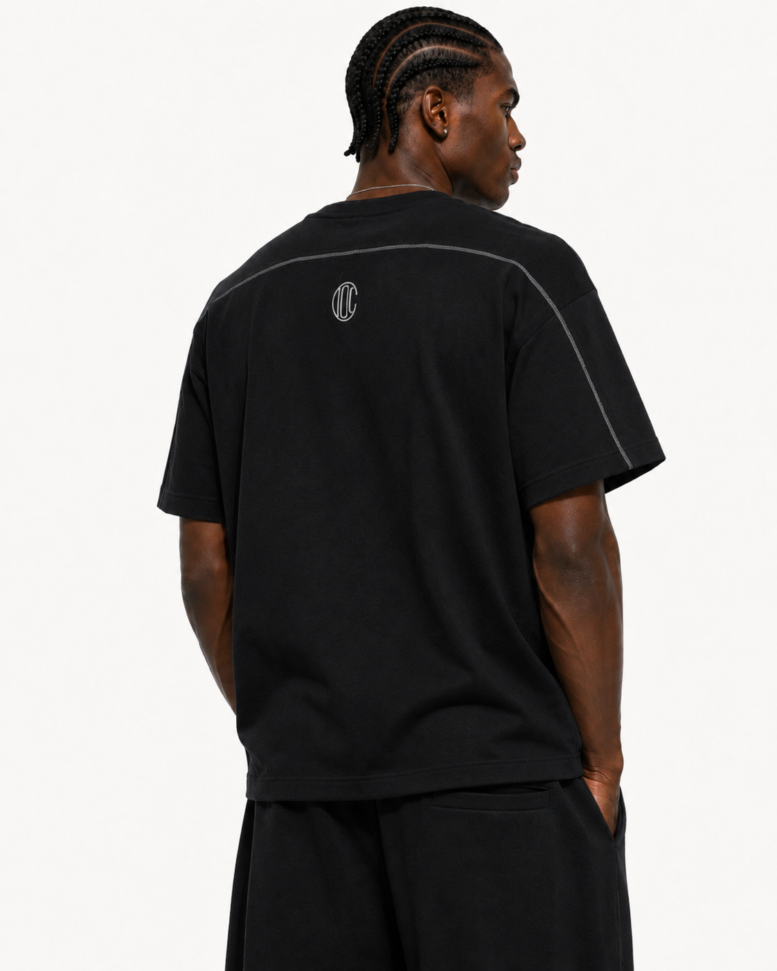 Lined Sigil T-Shirt Black