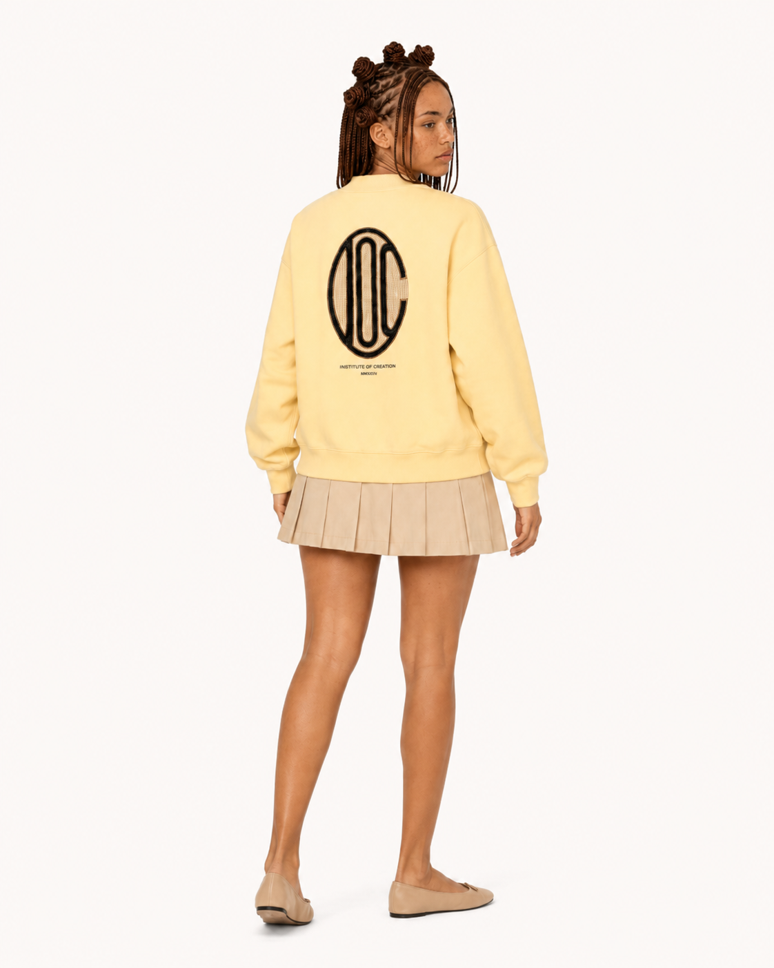 Emblem Sweatshirt Yellow