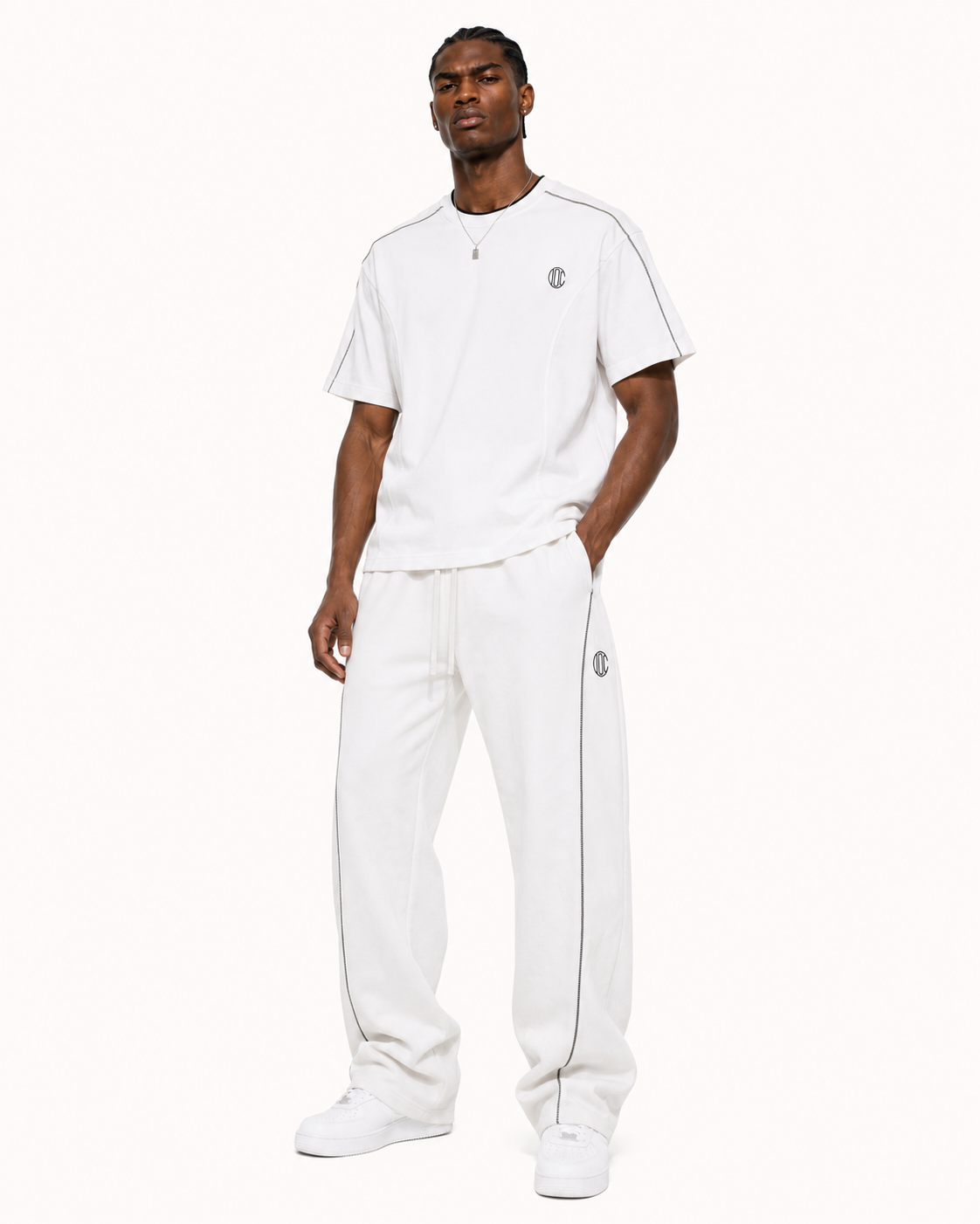 Lined Sigil T-Shirt White