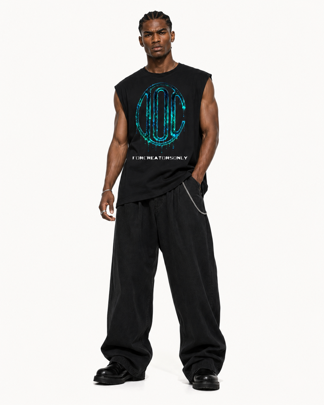 Primordial Tank Top Black