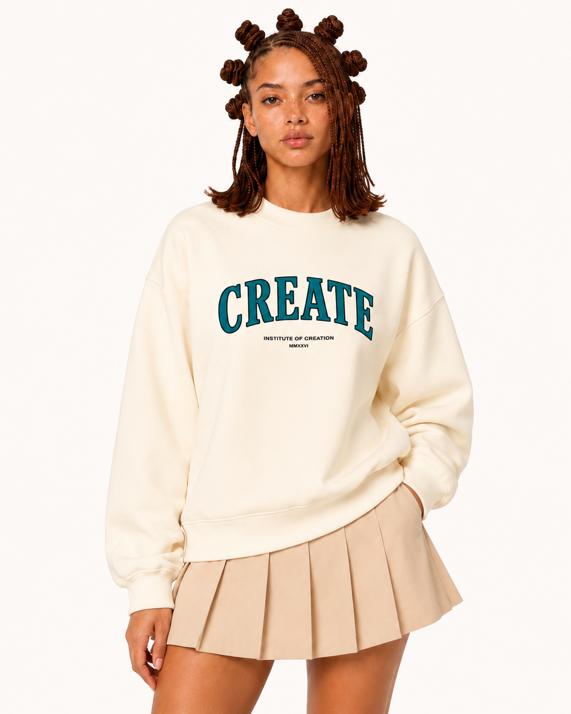 Artisan Sweatshirt Cream Apricot
