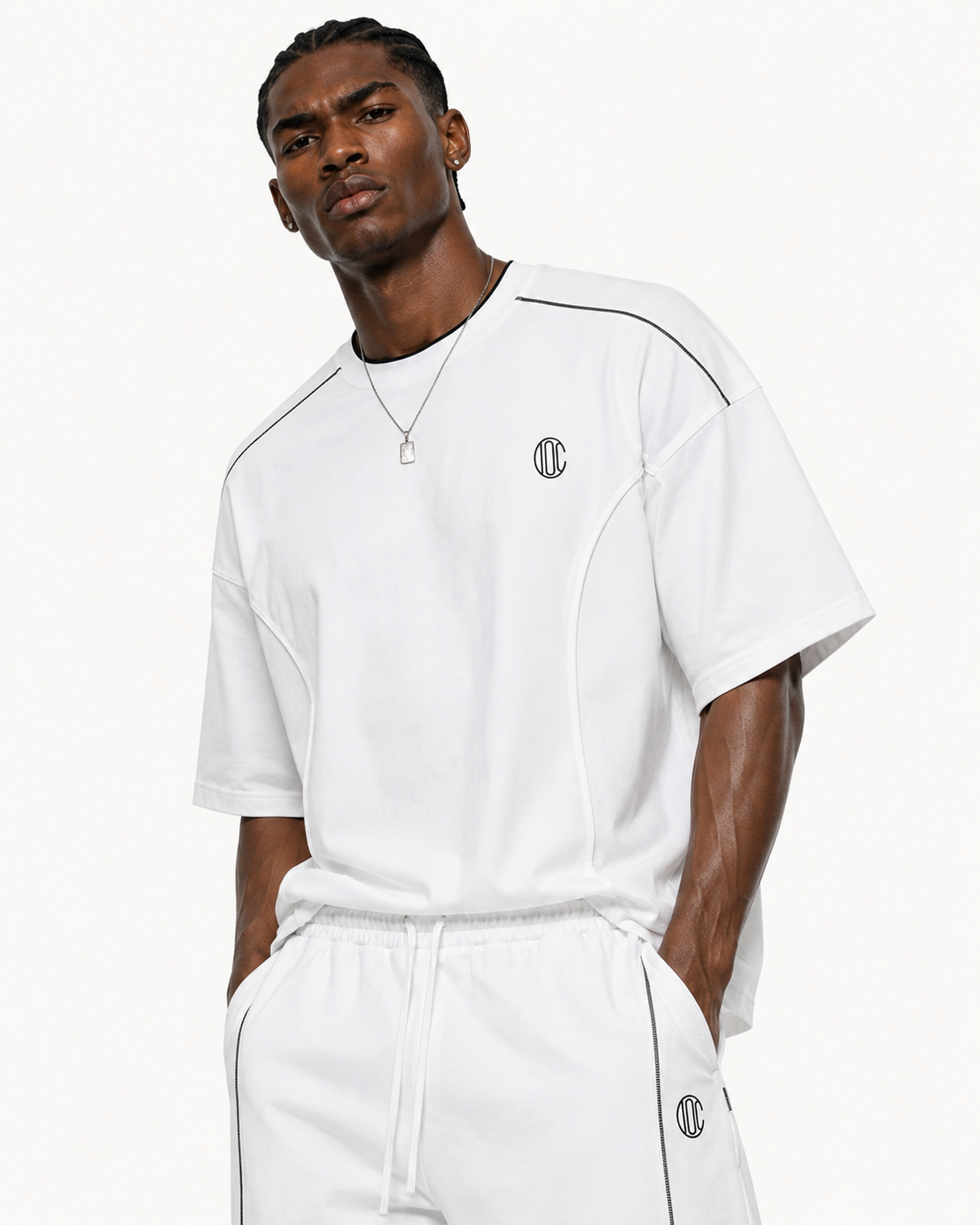 Lined Sigil T-Shirt White