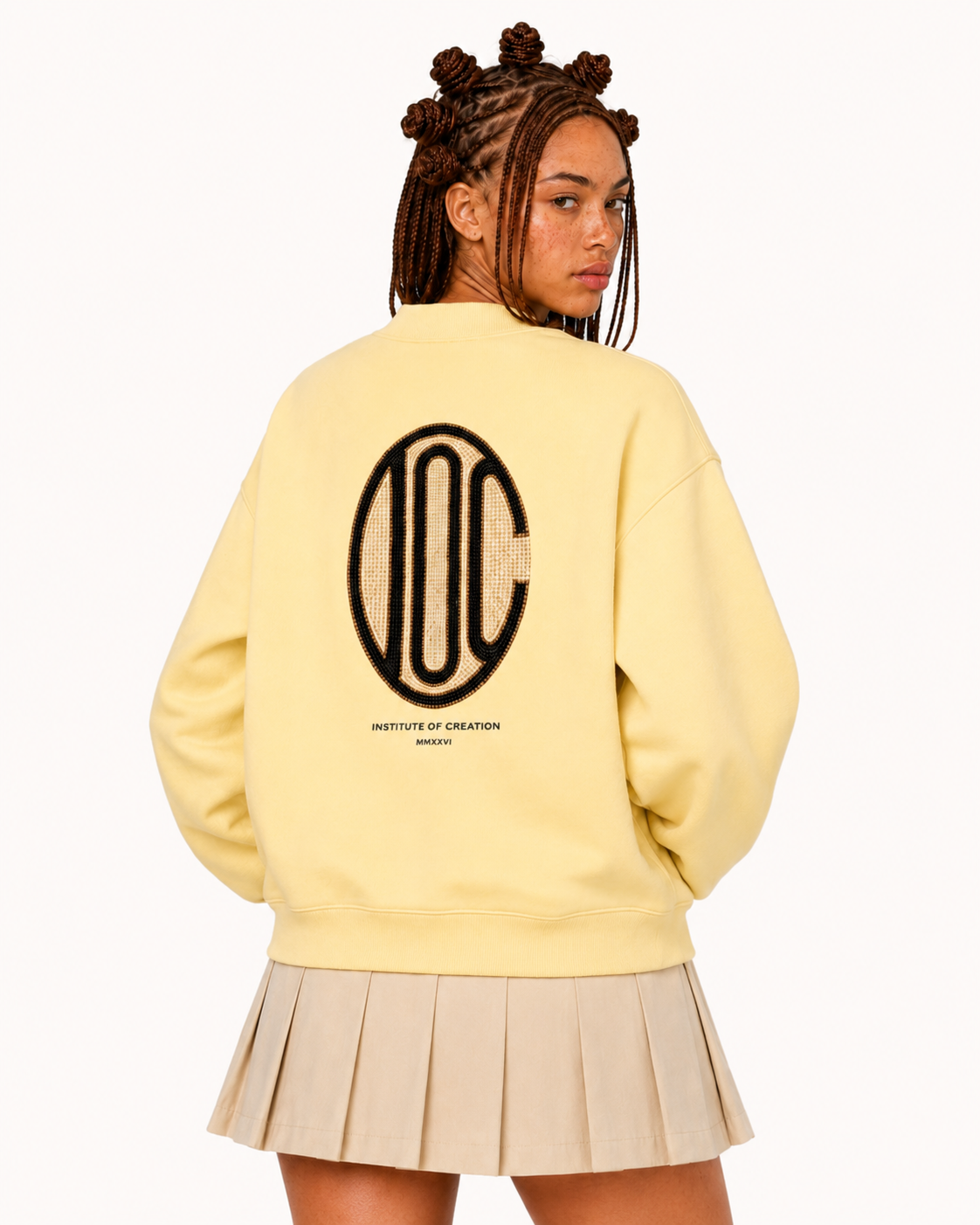 Emblem Sweatshirt Yellow