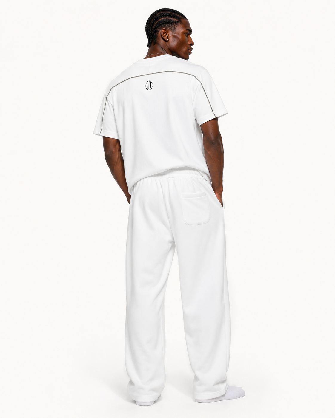 Lined Sigil Sweatpants White
