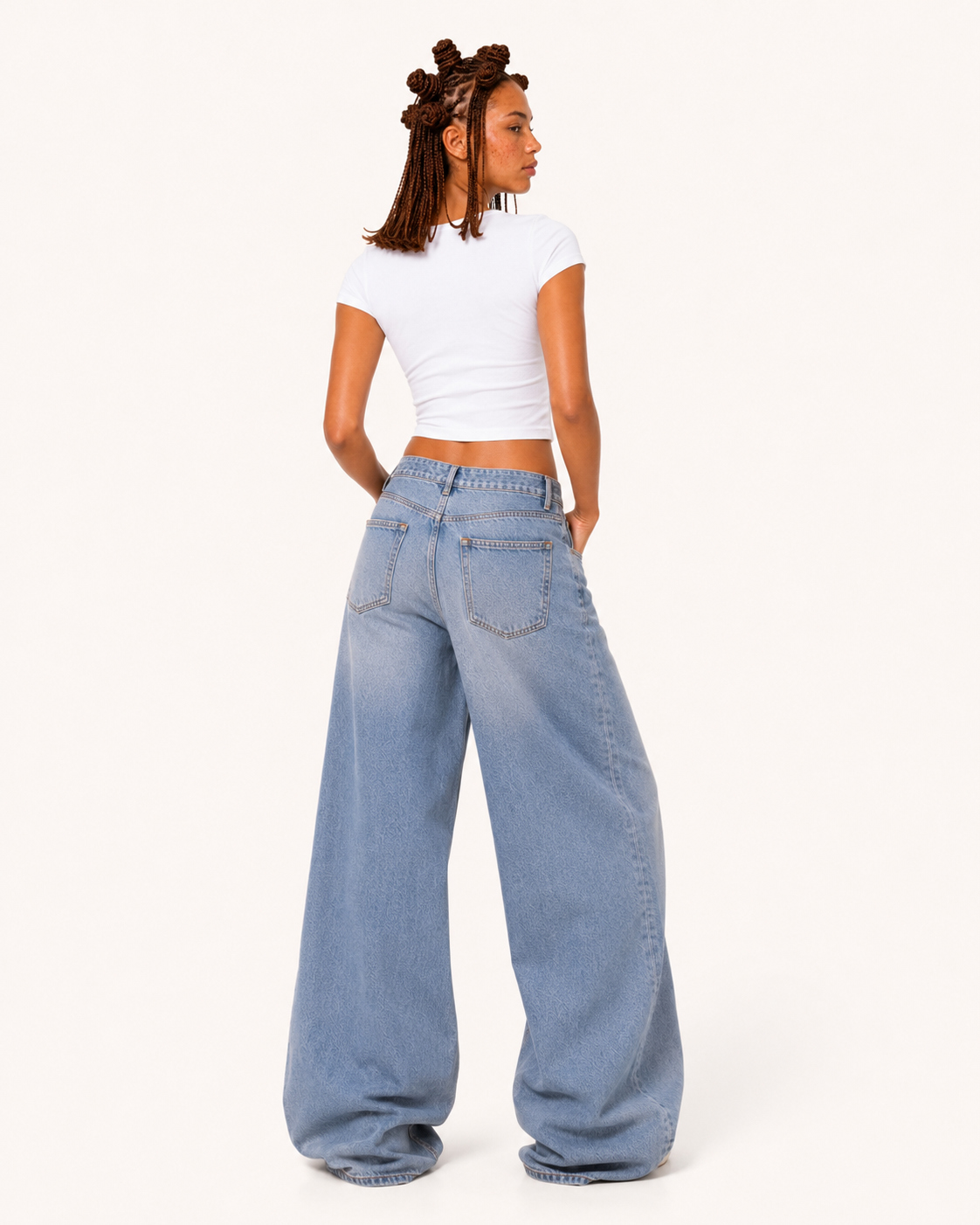History Crop Top White