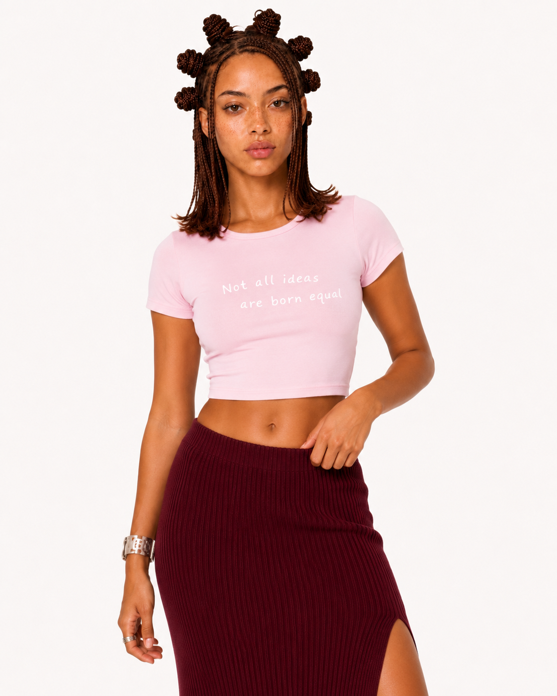 Mantra Crop Top Pink