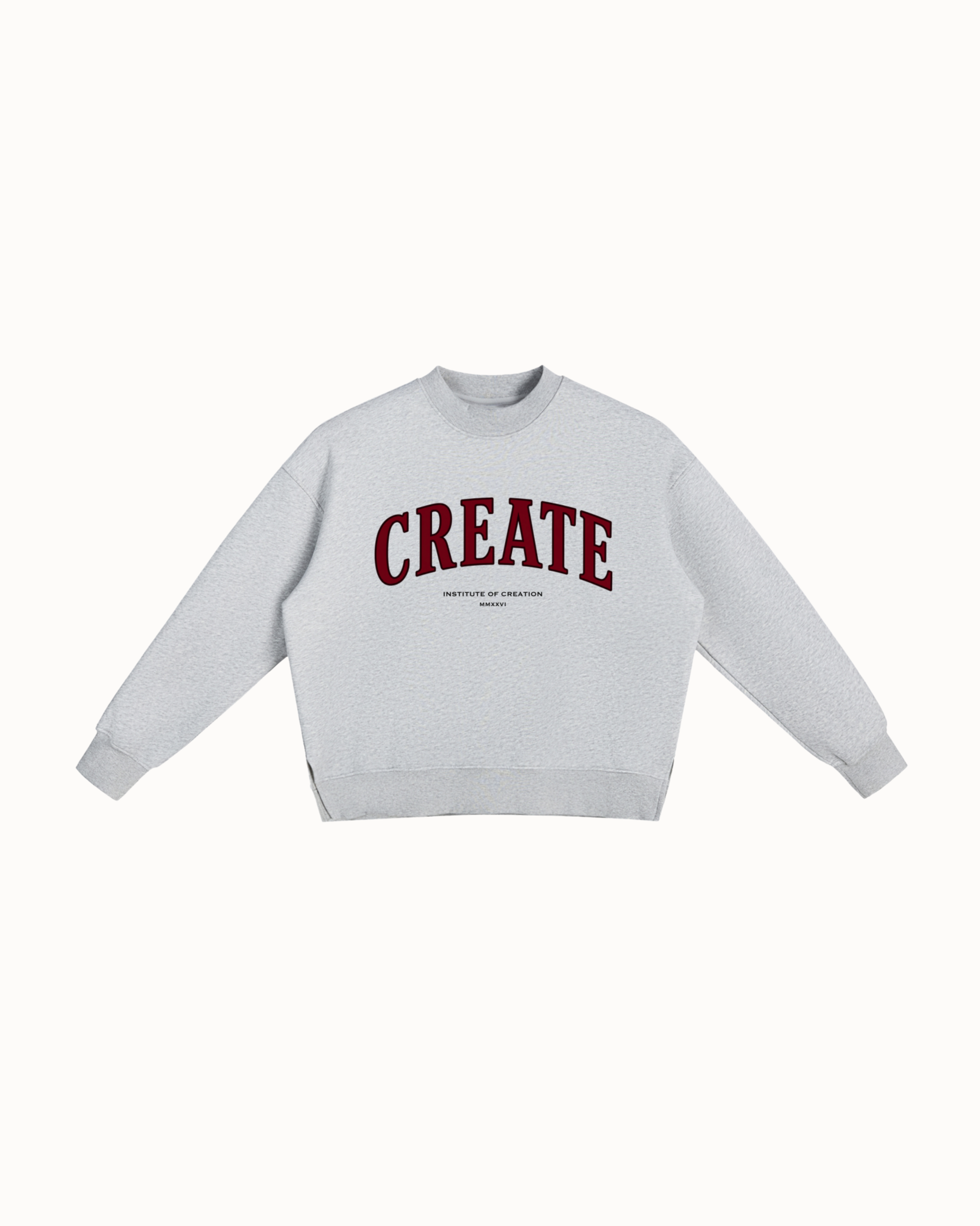 Artisan Sweatshirt Flower Gray — Institute of Creation