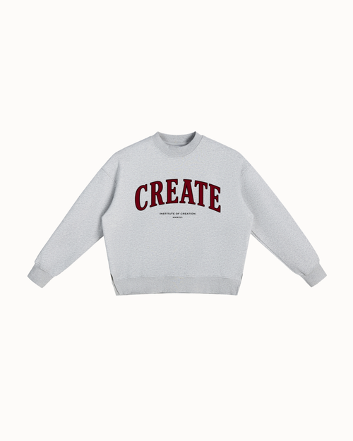 Artisan Sweatshirt Flower Gray — Institute of Creation