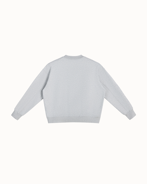 Artisan Sweatshirt Flower Gray