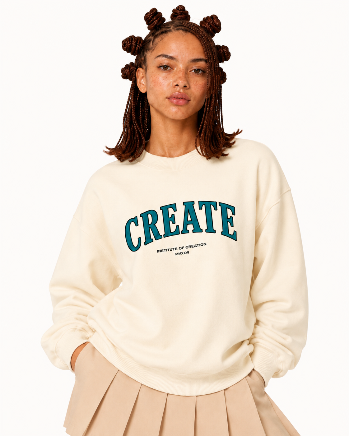 Artisan Sweatshirt Cream Apricot