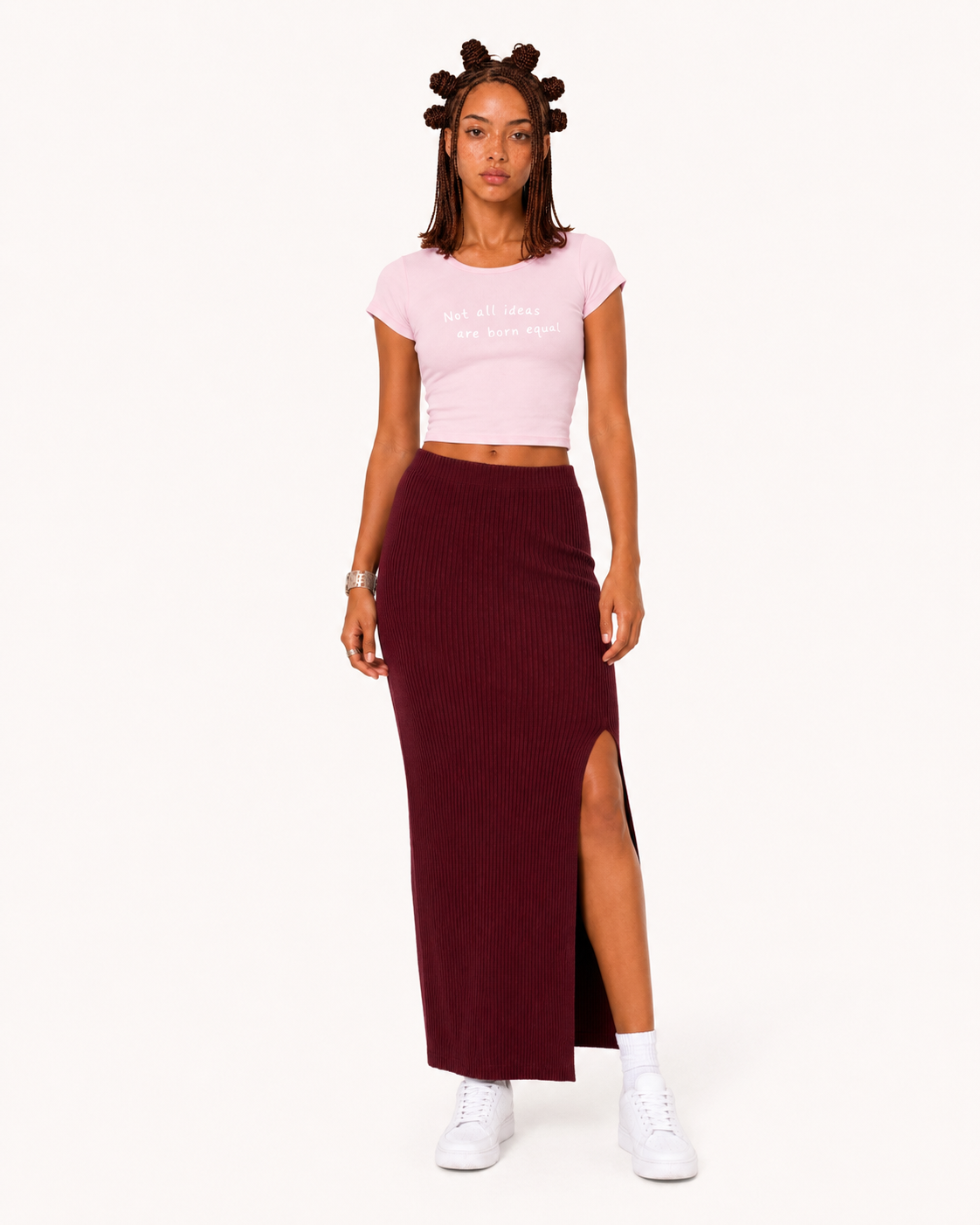 Mantra Crop Top Pink