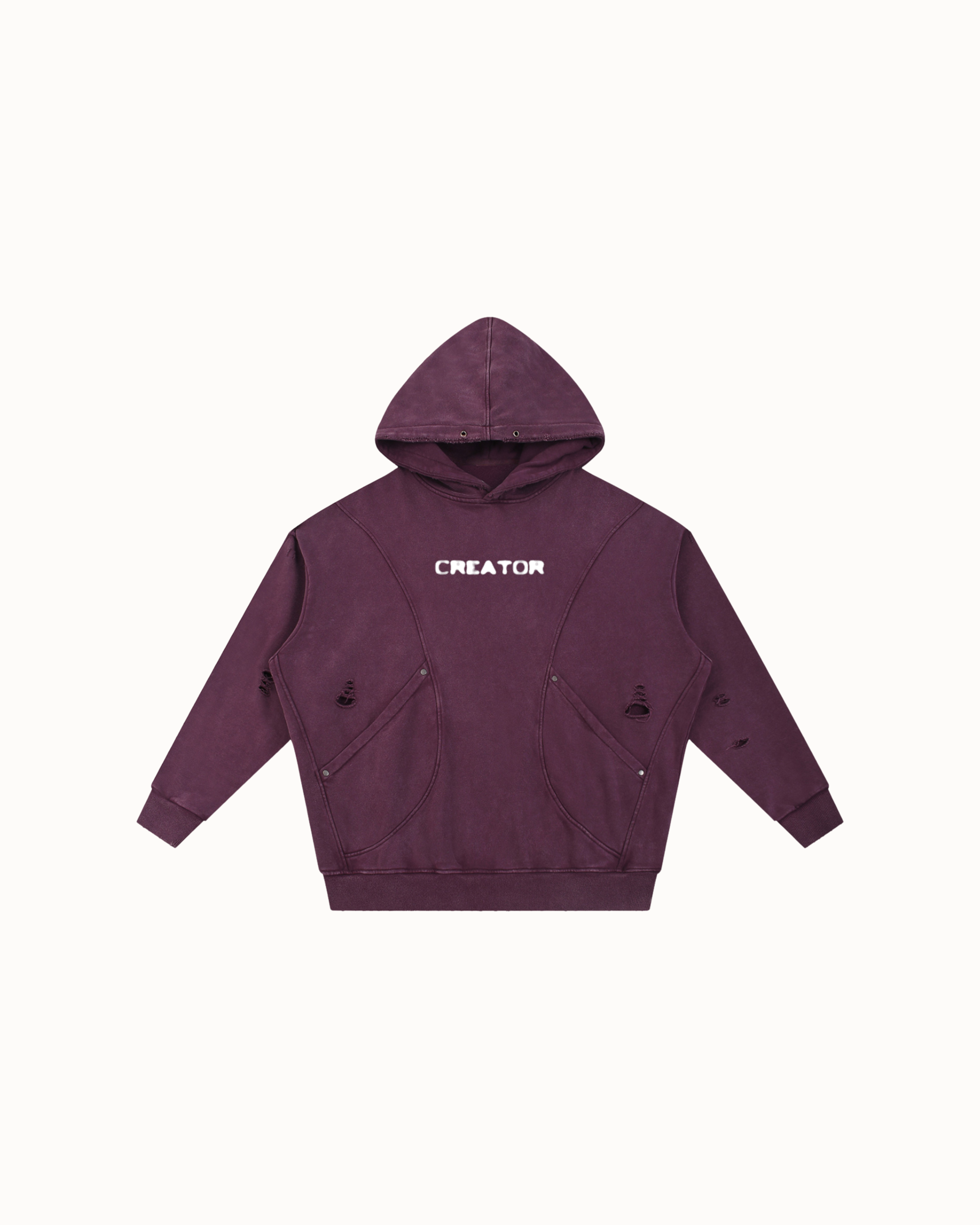 Creator Mantra Hoodie Plum Purple — Institute of Creation