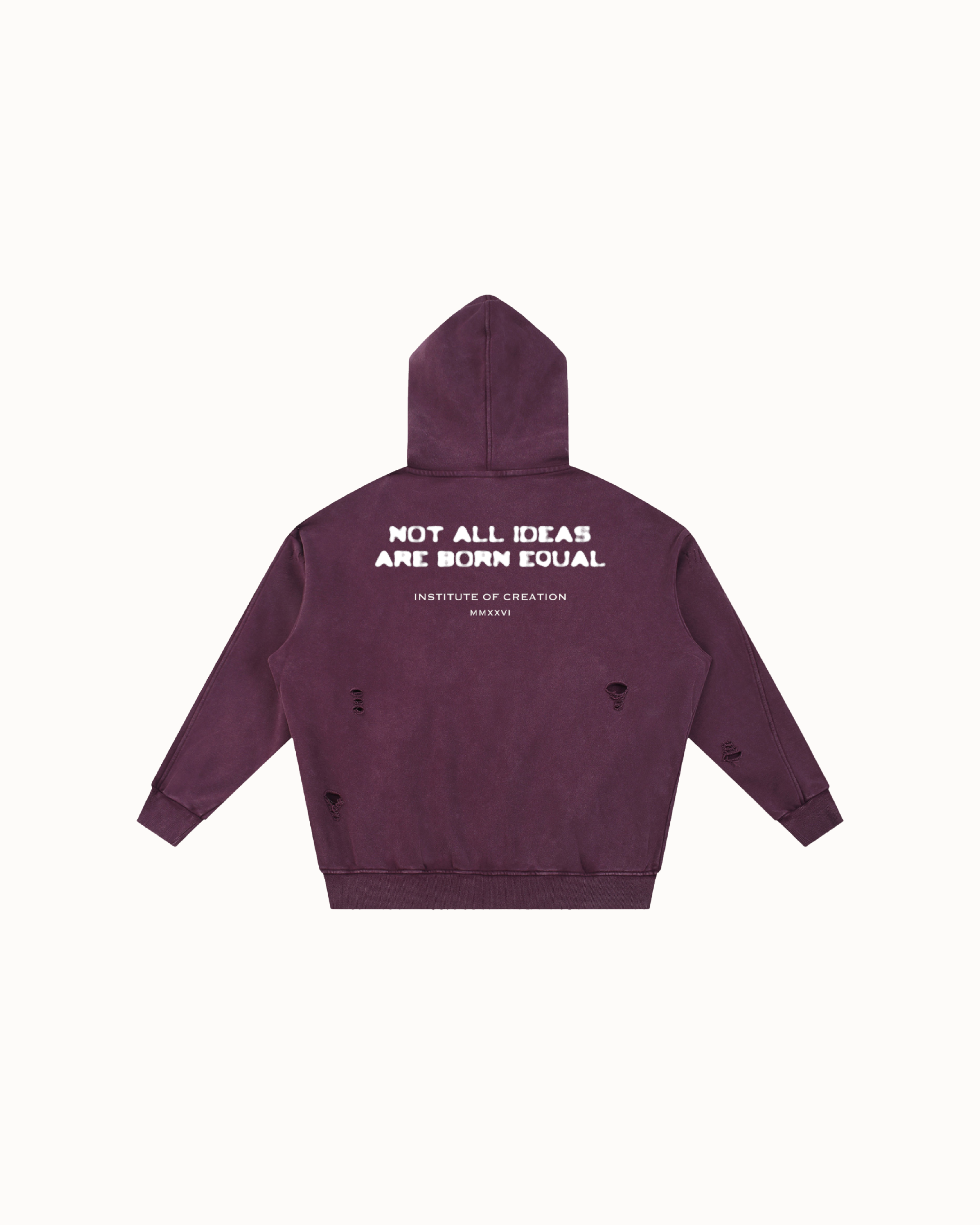 Creator Mantra Hoodie Plum Purple