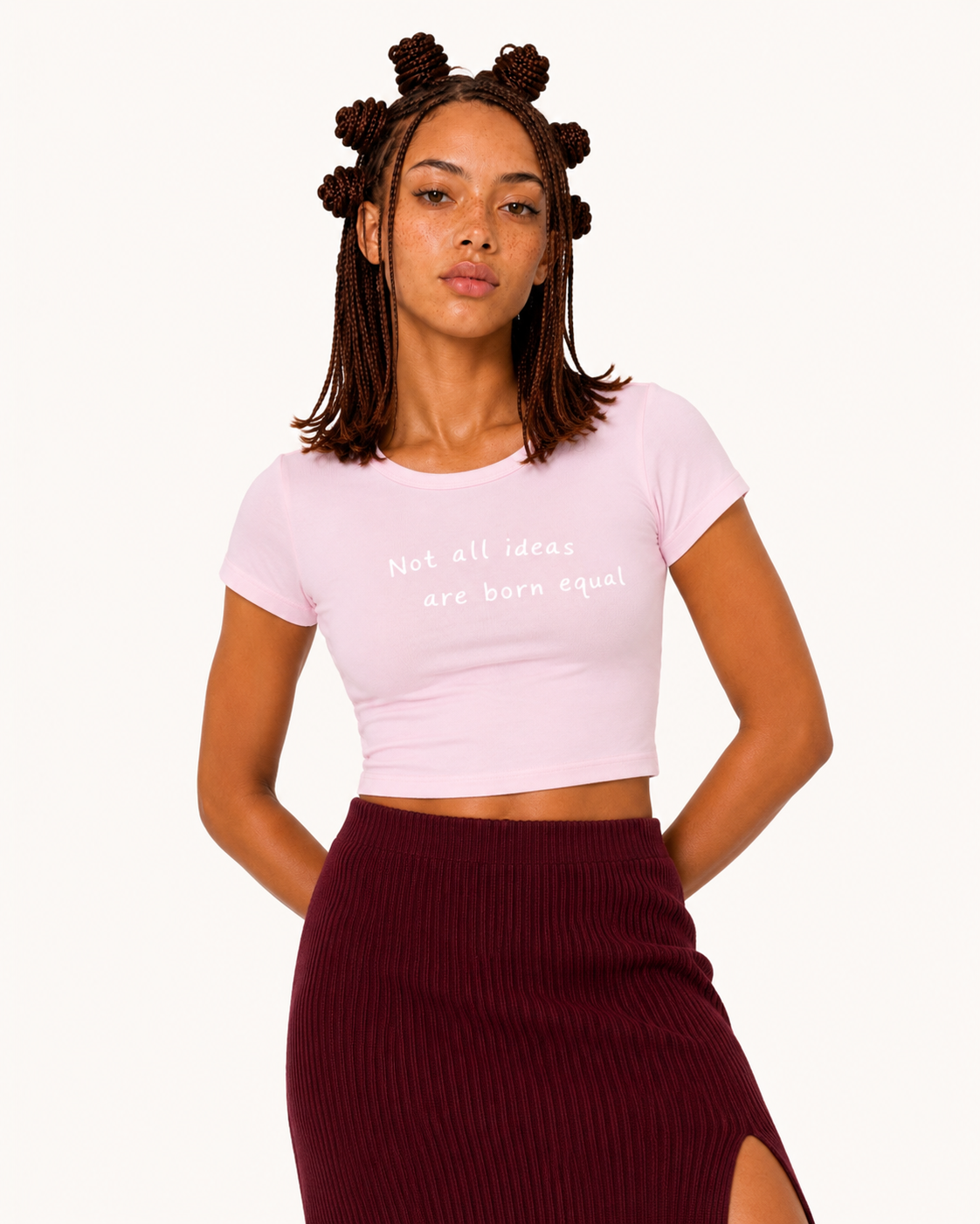 Mantra Crop Top Pink