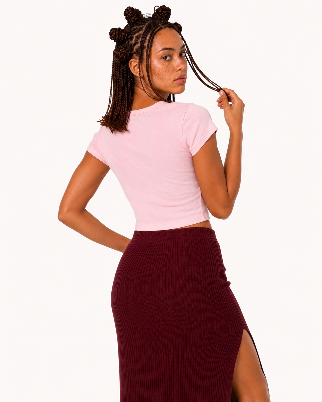 Mantra Crop Top Pink