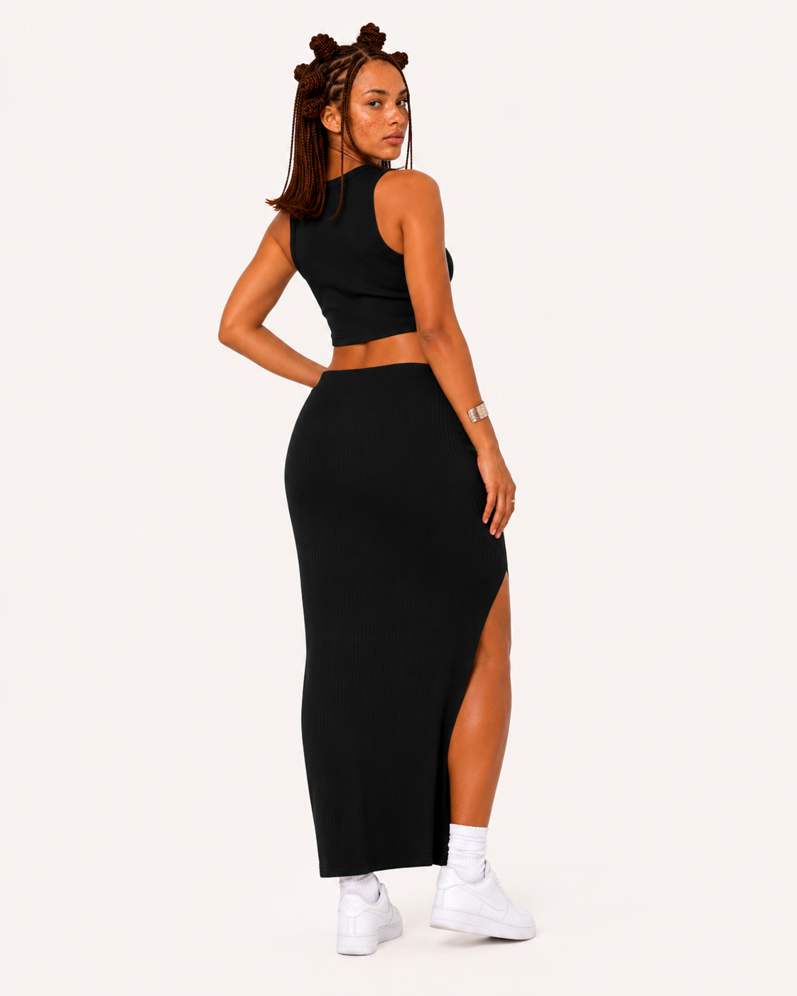 Icon Crop Tank Black