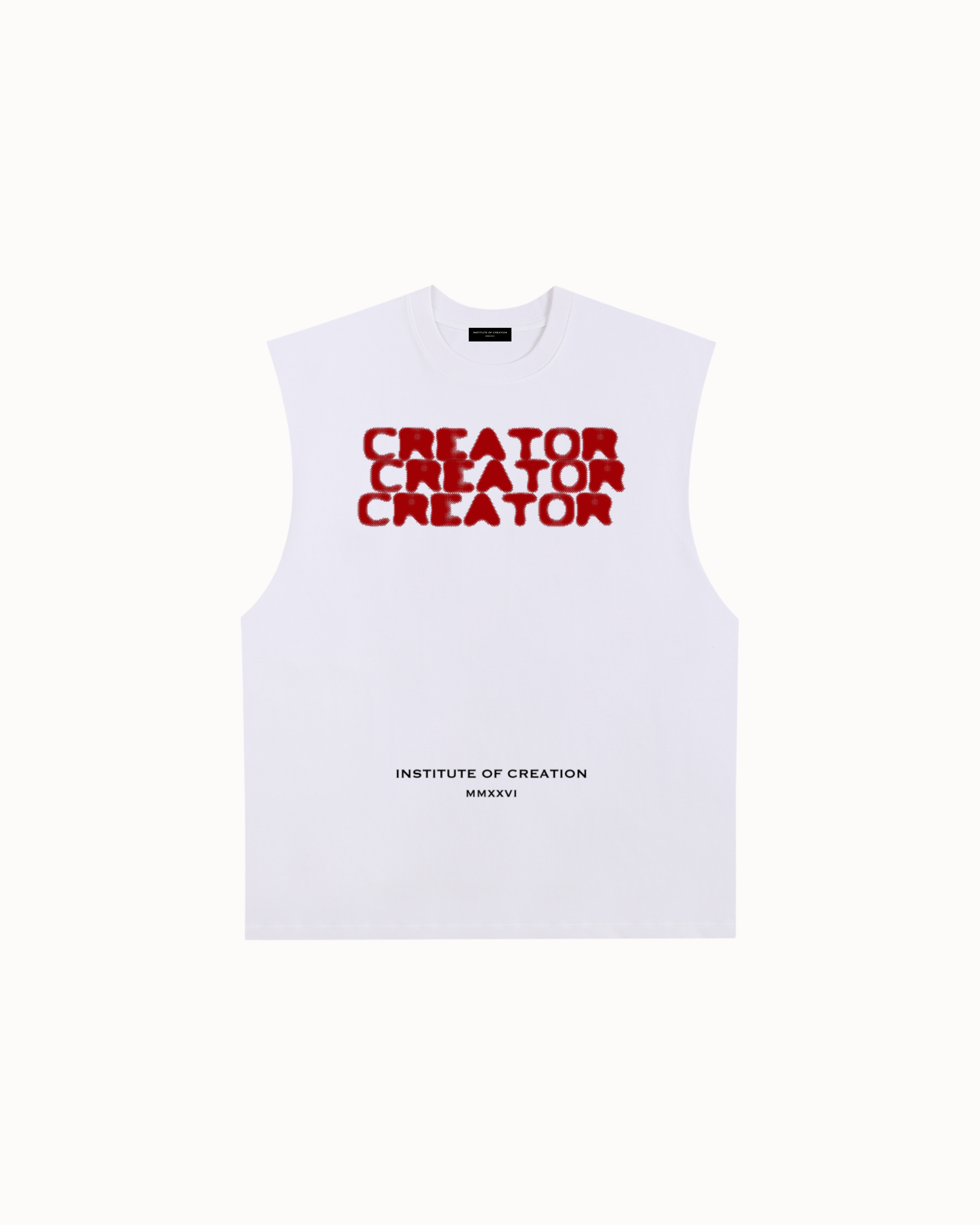 Graffiti Tank Top White — Institute of Creation