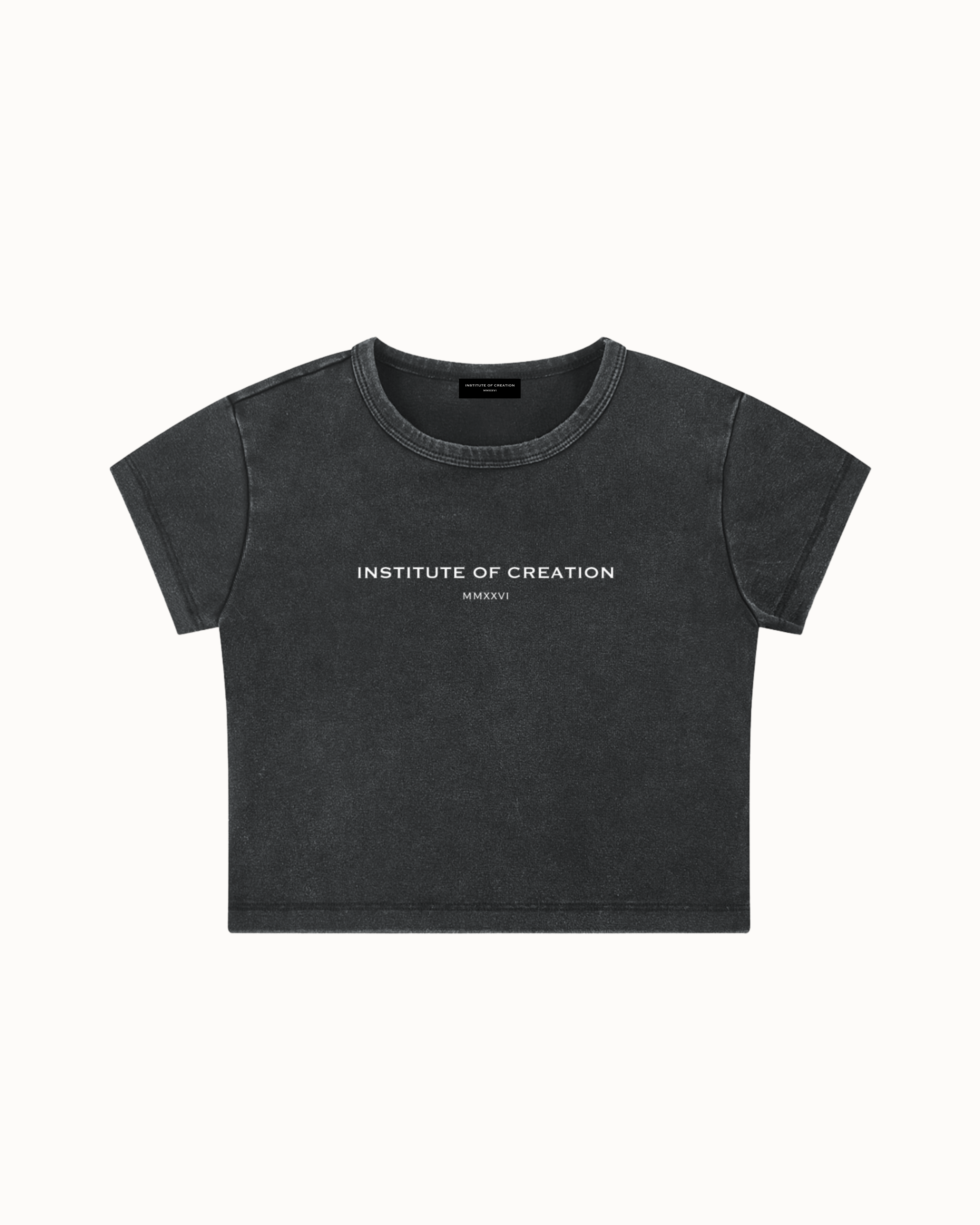 History Crop Top Black — Institute of Creation