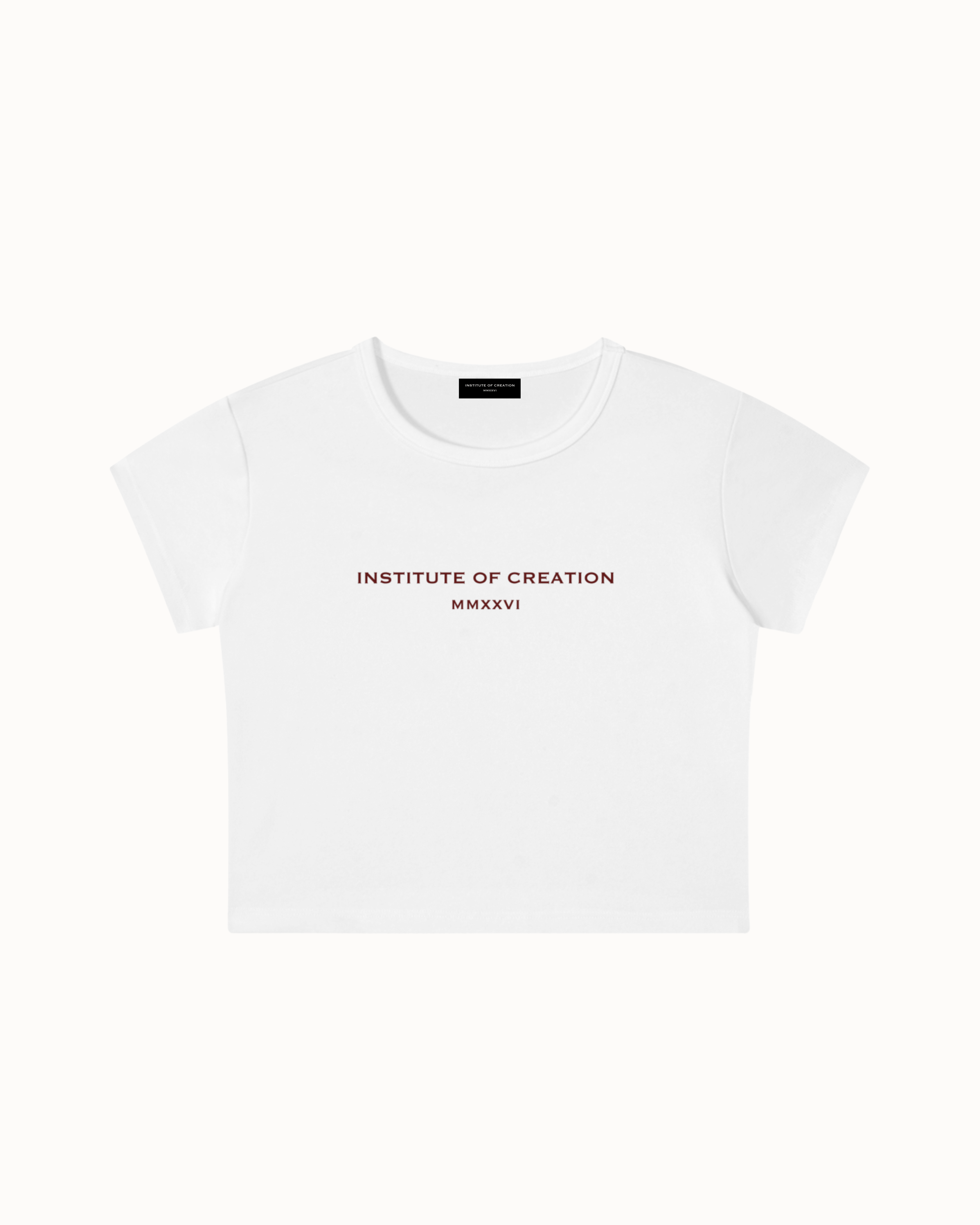 History Crop Top White — Institute of Creation