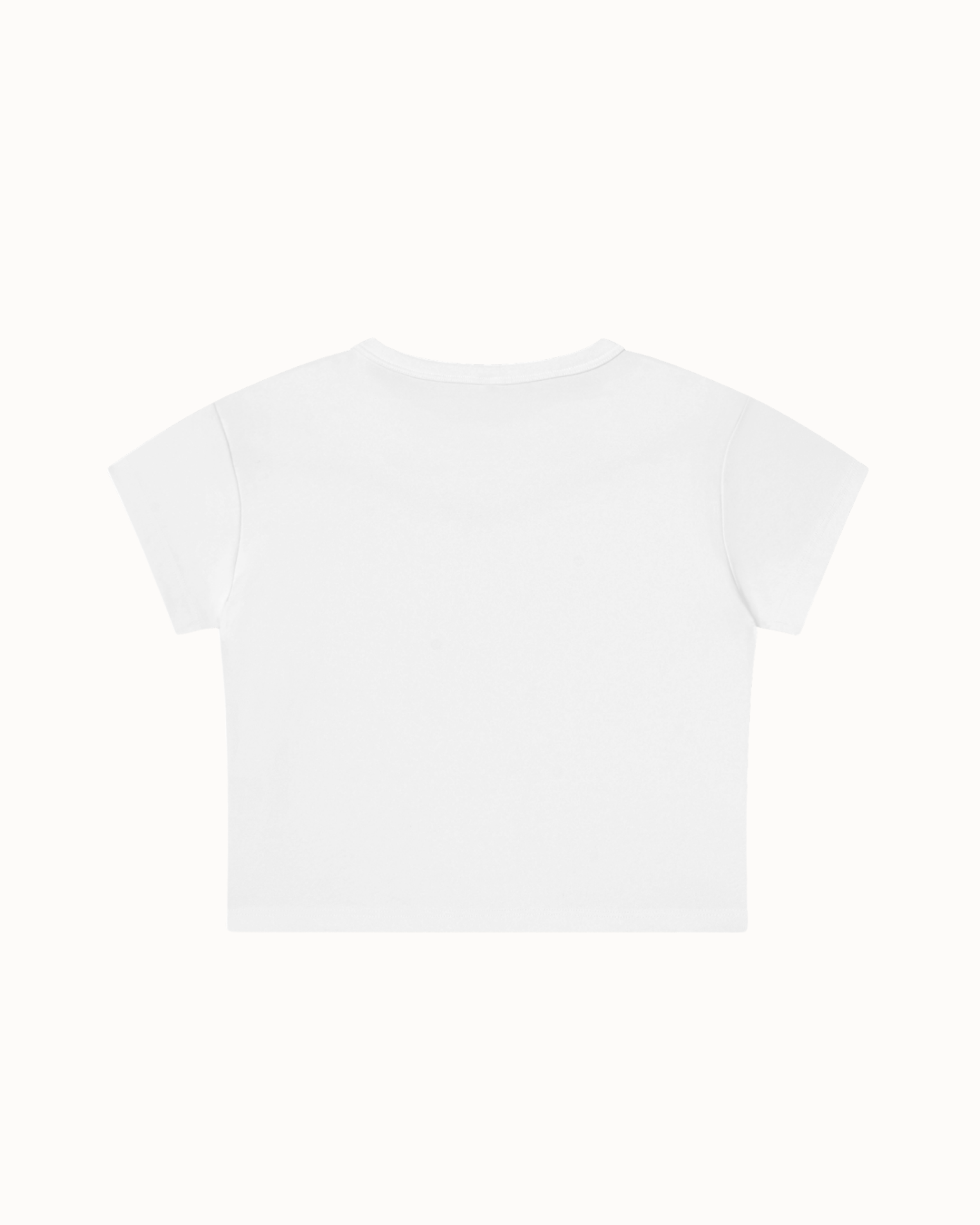 History Crop Top White