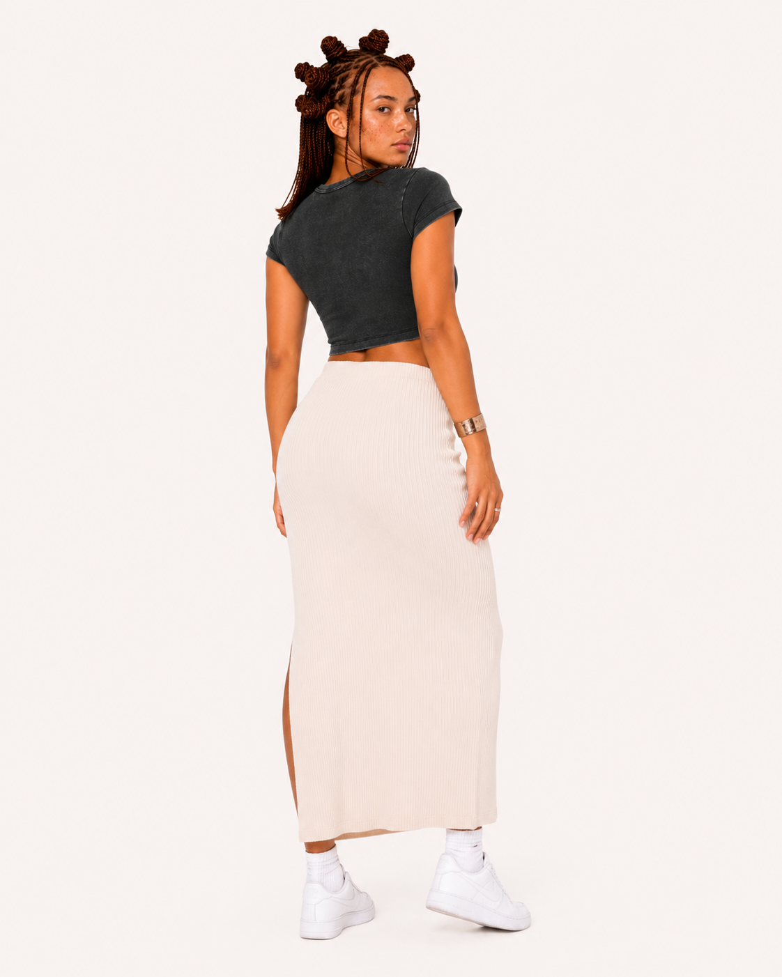 History Crop Top Black