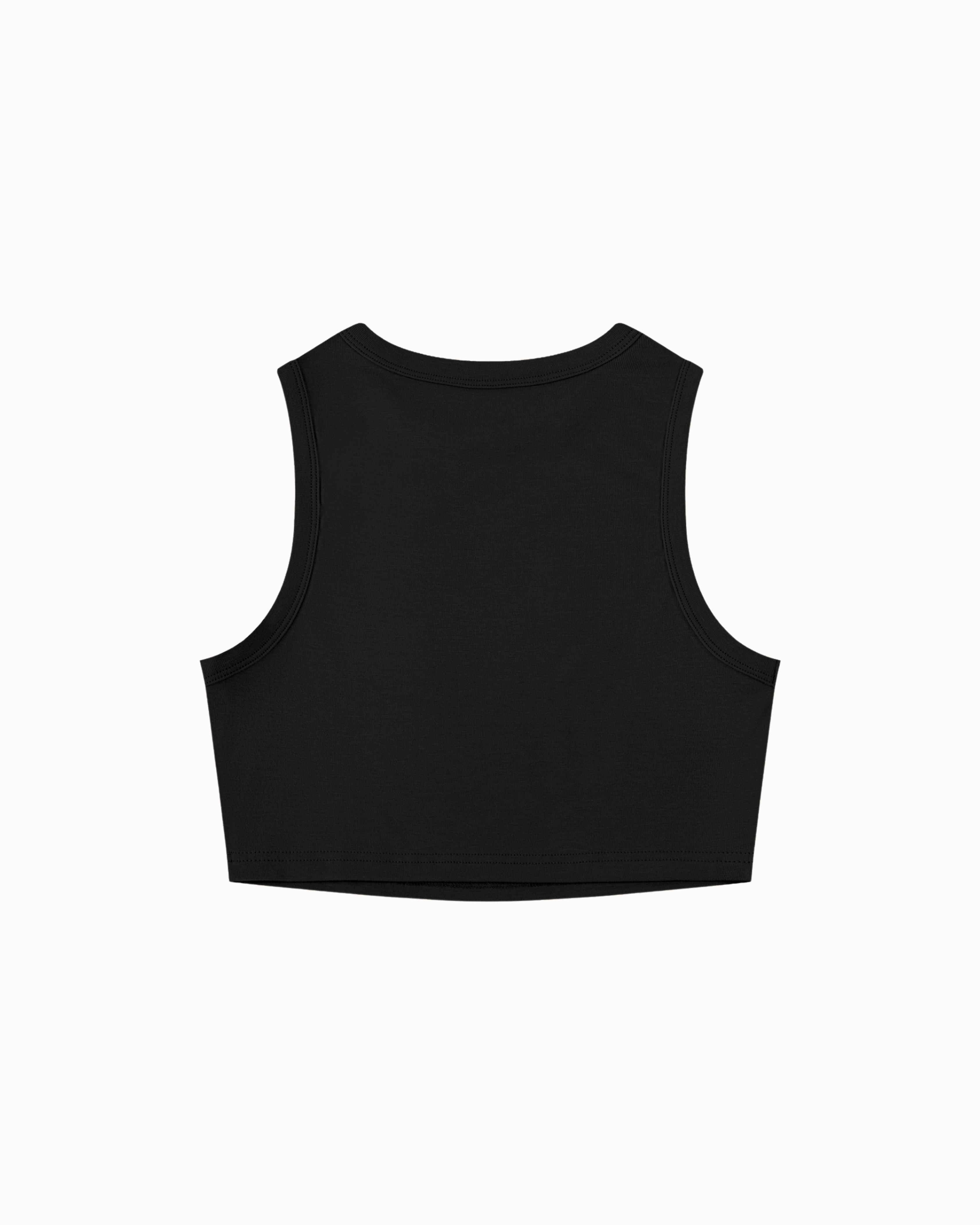 Icon Crop Tank Black