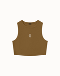 Icon Crop Tank Brown — Institute of Creation