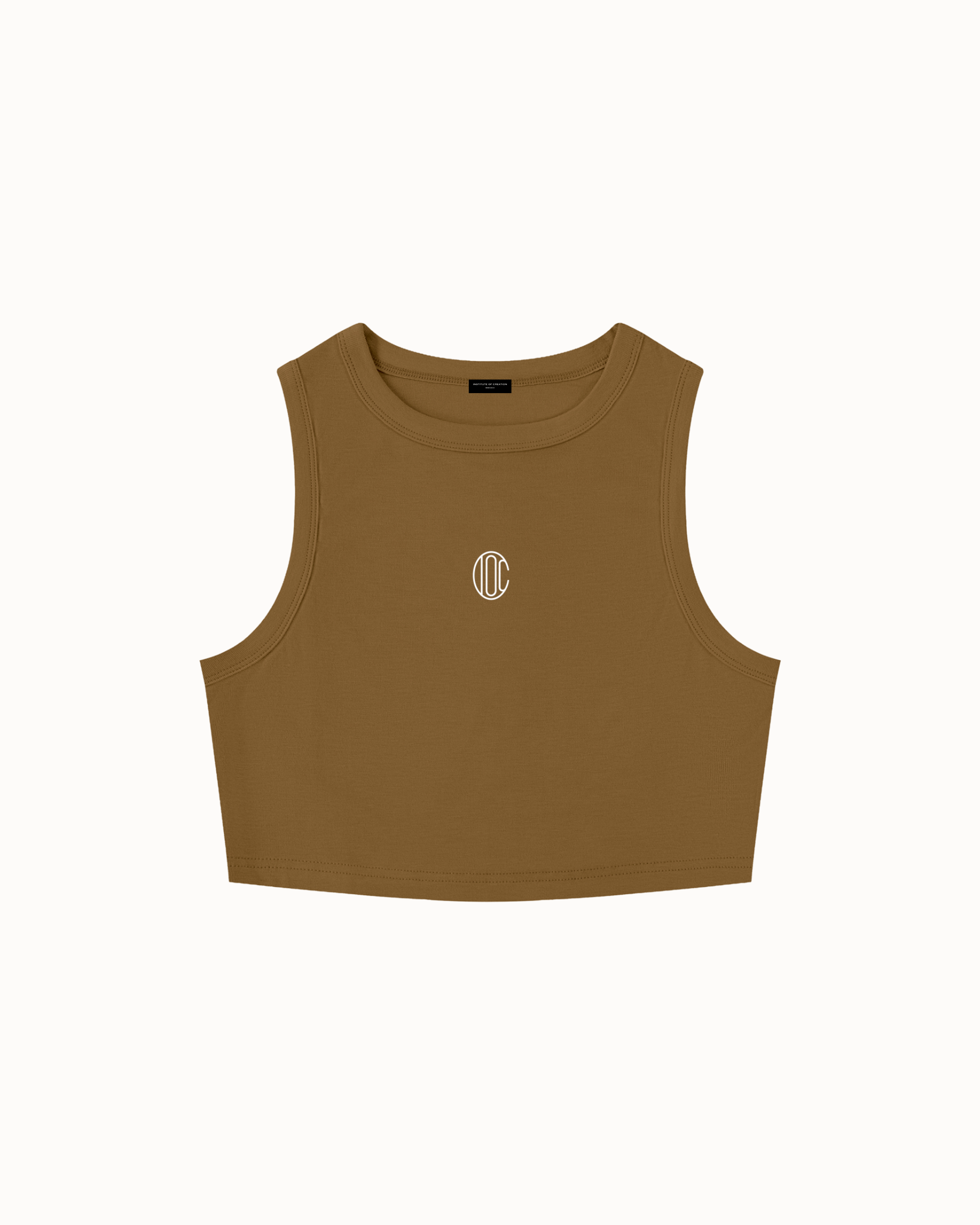 Icon Crop Tank Brown — Institute of Creation
