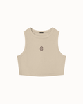 Icon Crop Tank Khaki — Institute of Creation