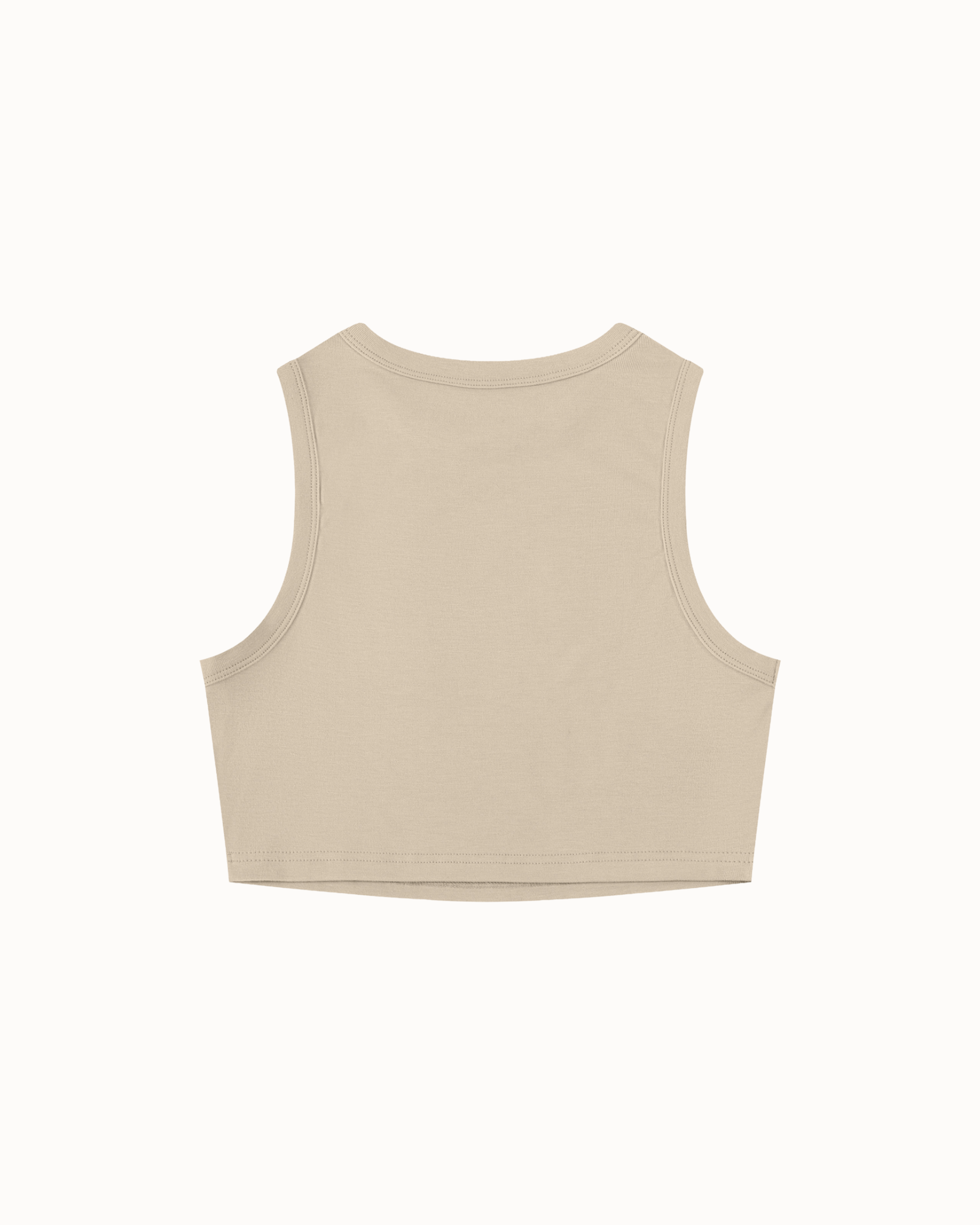 Icon Crop Tank Khaki
