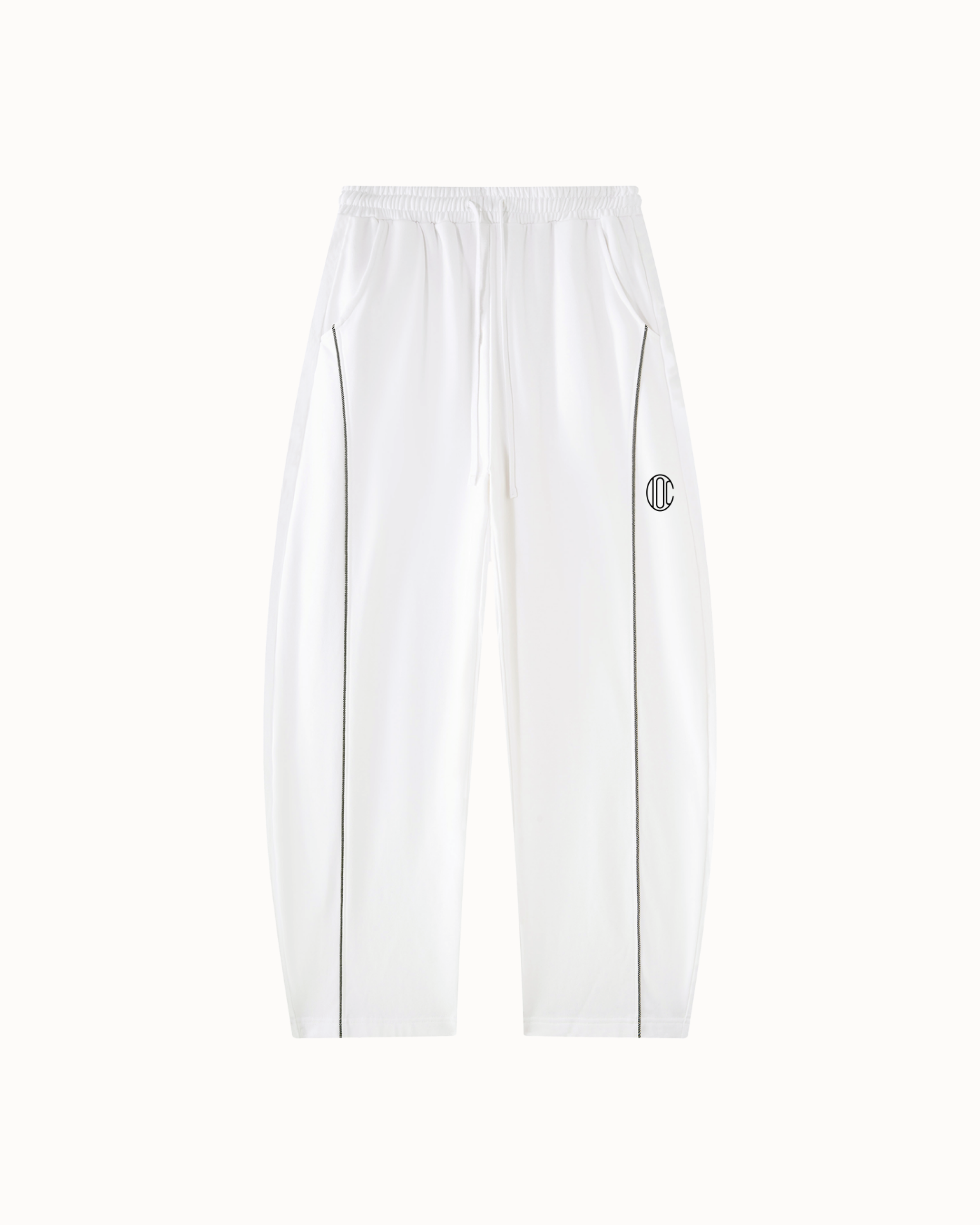 Lined Sigil Sweatpants White — Institute of Creation