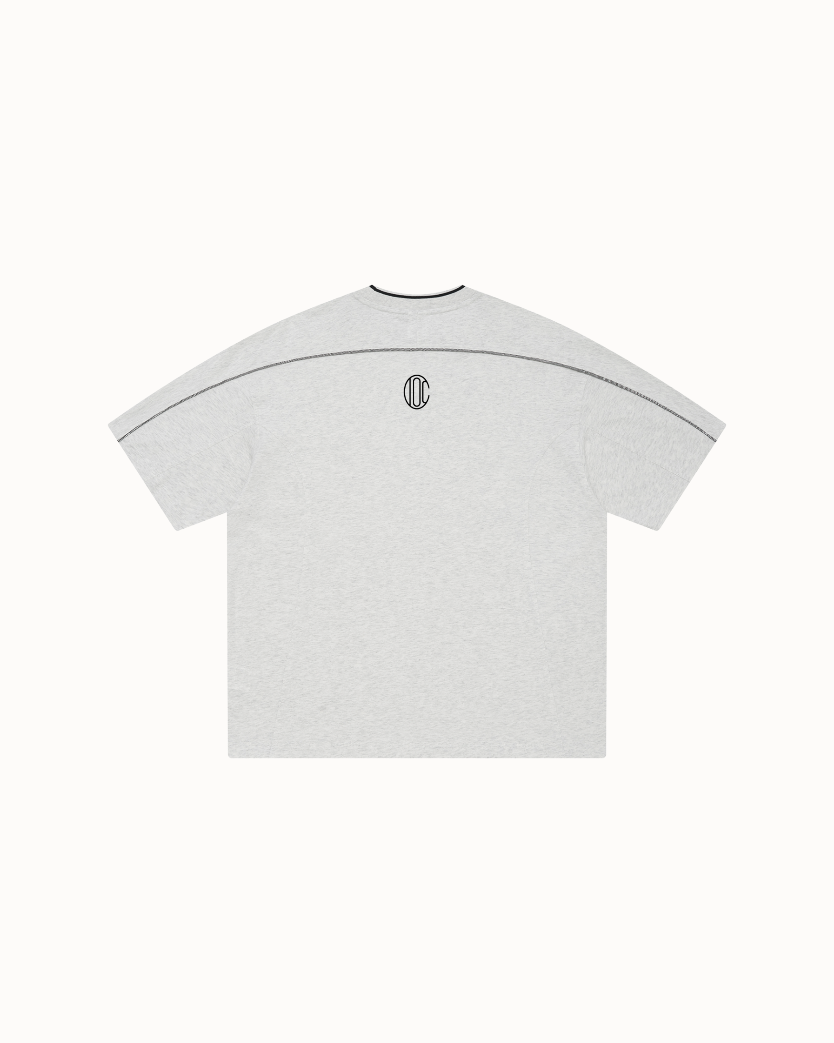 Lined Sigil T-Shirt Flower Gray