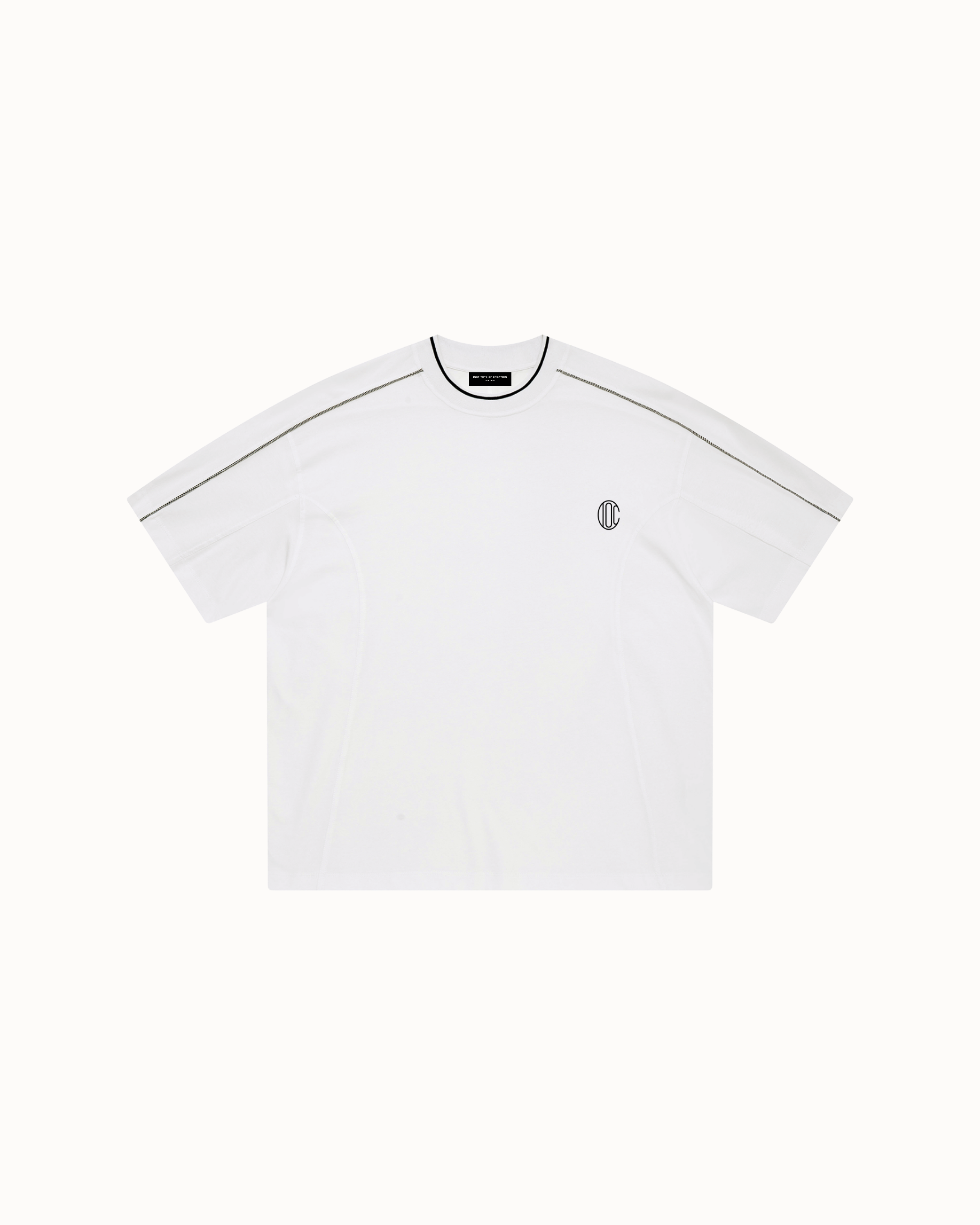 Lined Sigil T-Shirt White — Institute of Creation