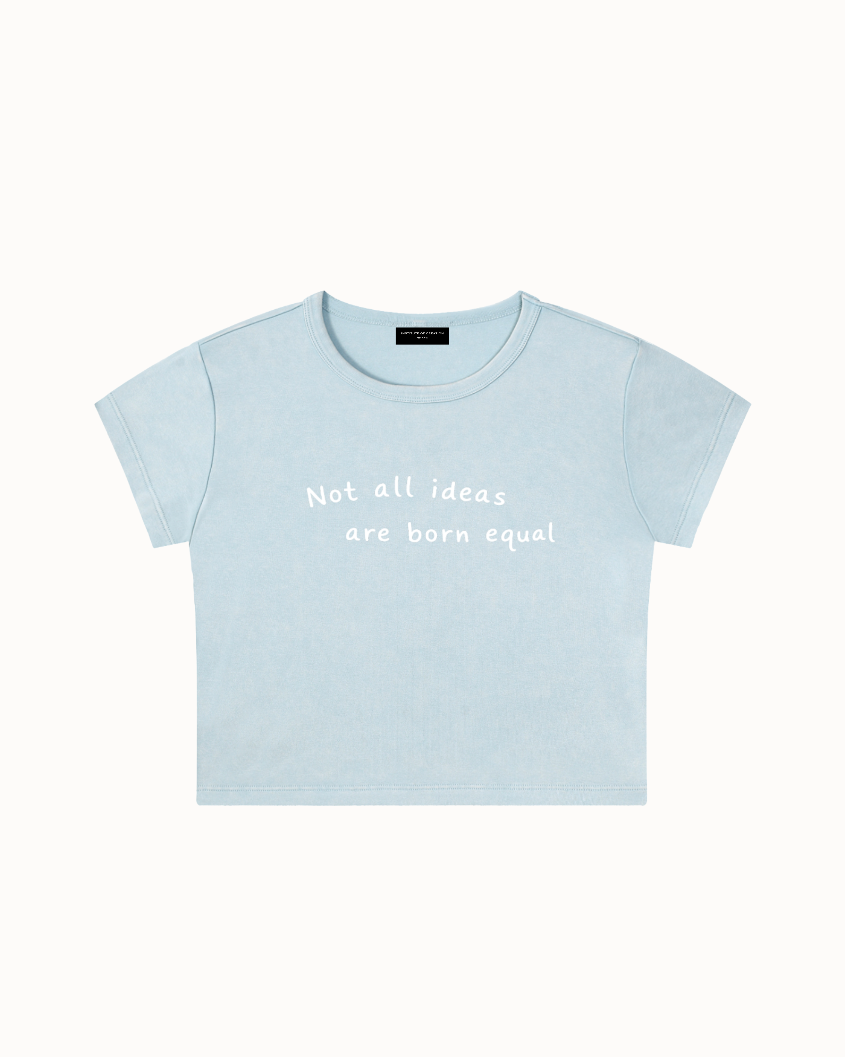 Mantra Crop Top Sky Blue — Institute of Creation