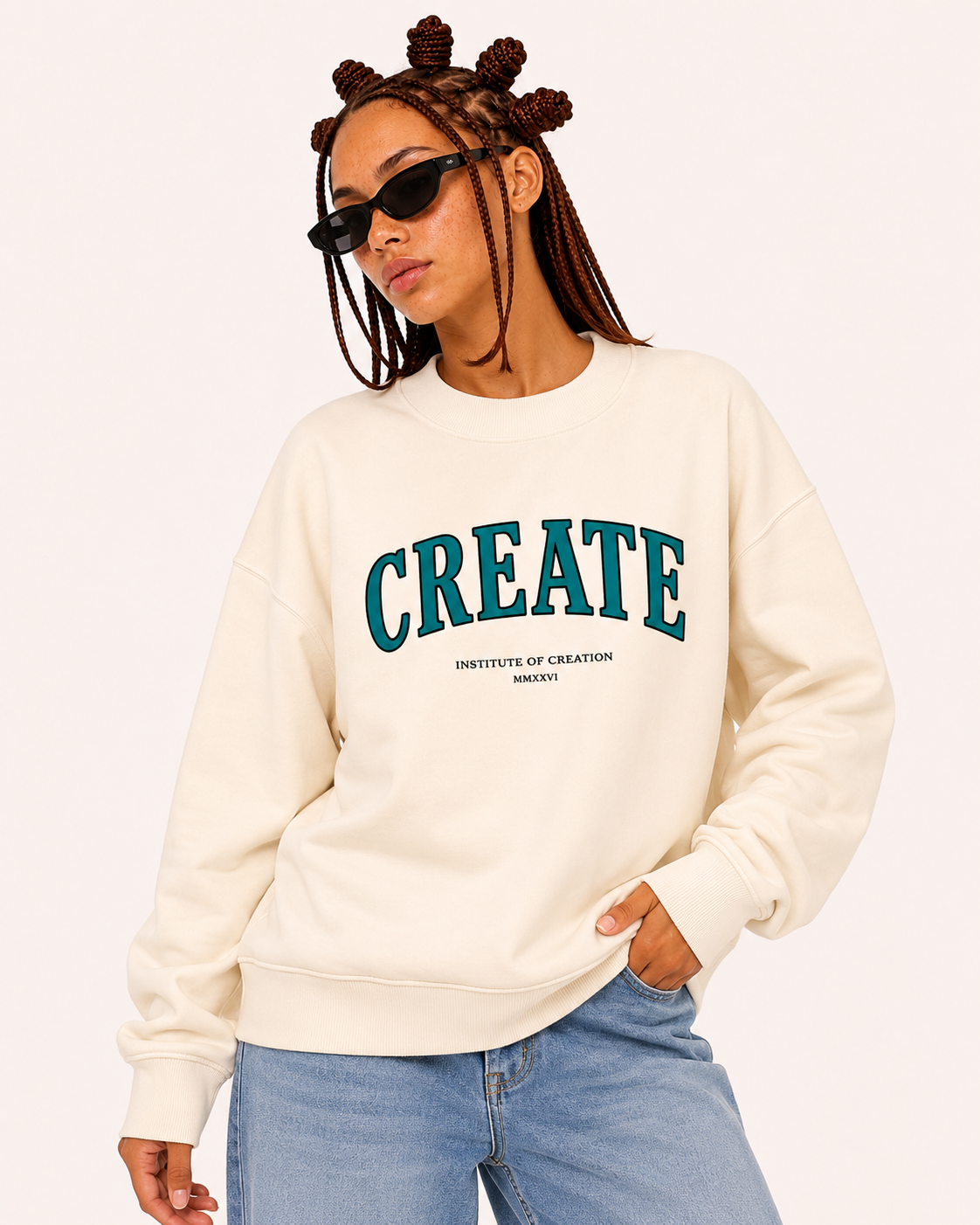 Artisan Sweatshirt Cream Apricot