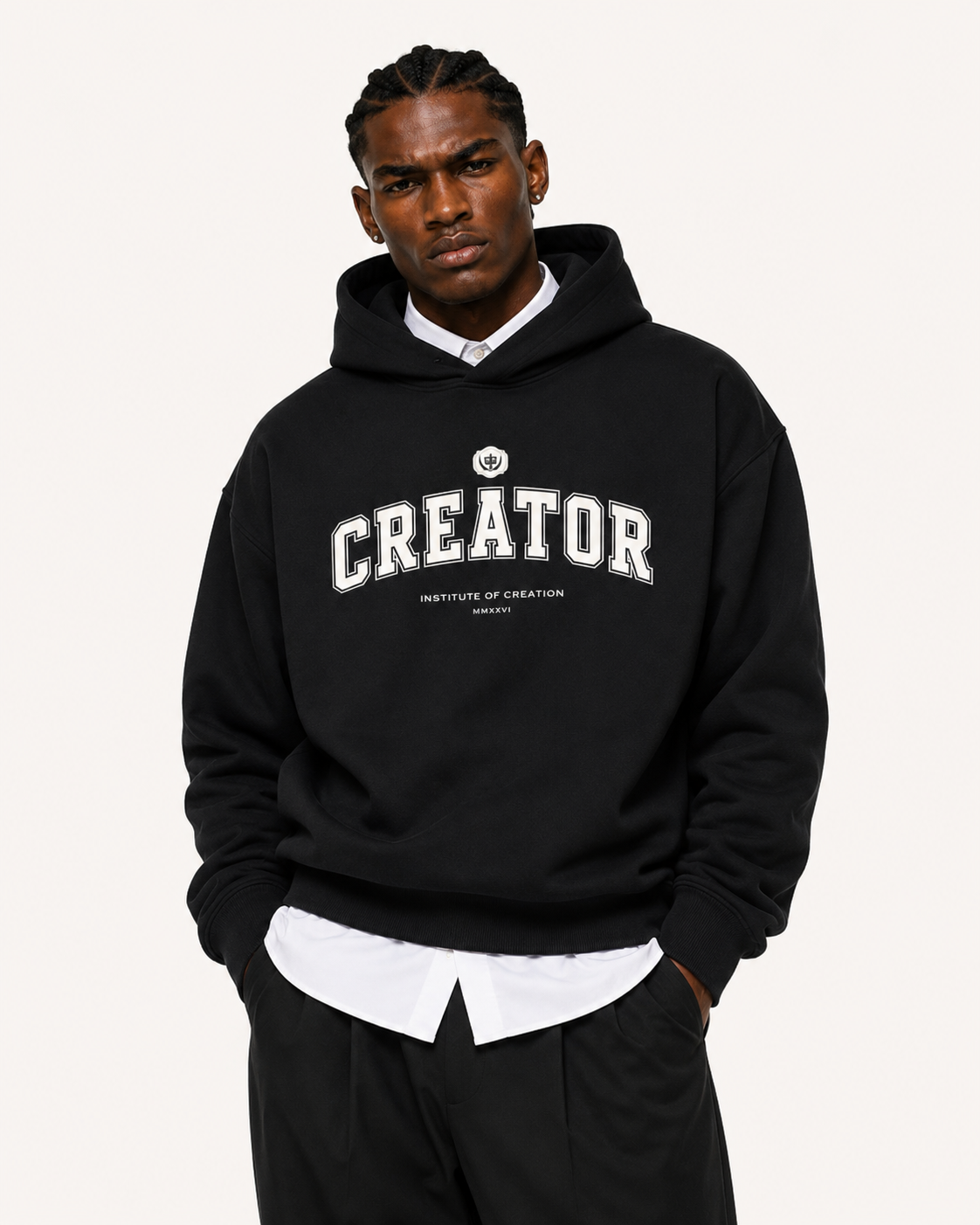 Creator Varsity Hoodie Black