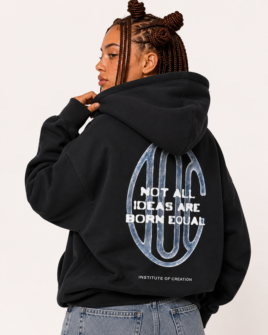 Crest Hoodie Black