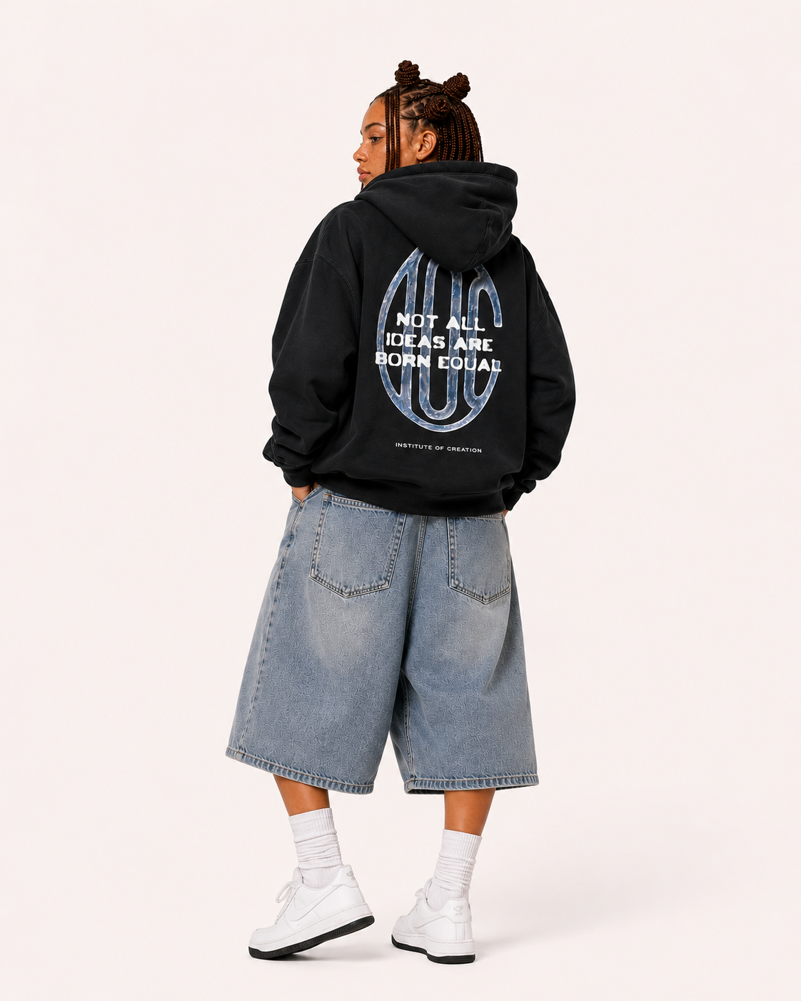 Crest Hoodie Black