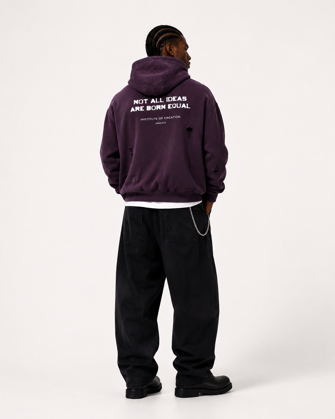Creator Mantra Hoodie Plum Purple