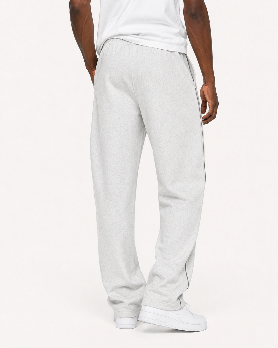 Lined Sigil Sweatpants Flower Gray